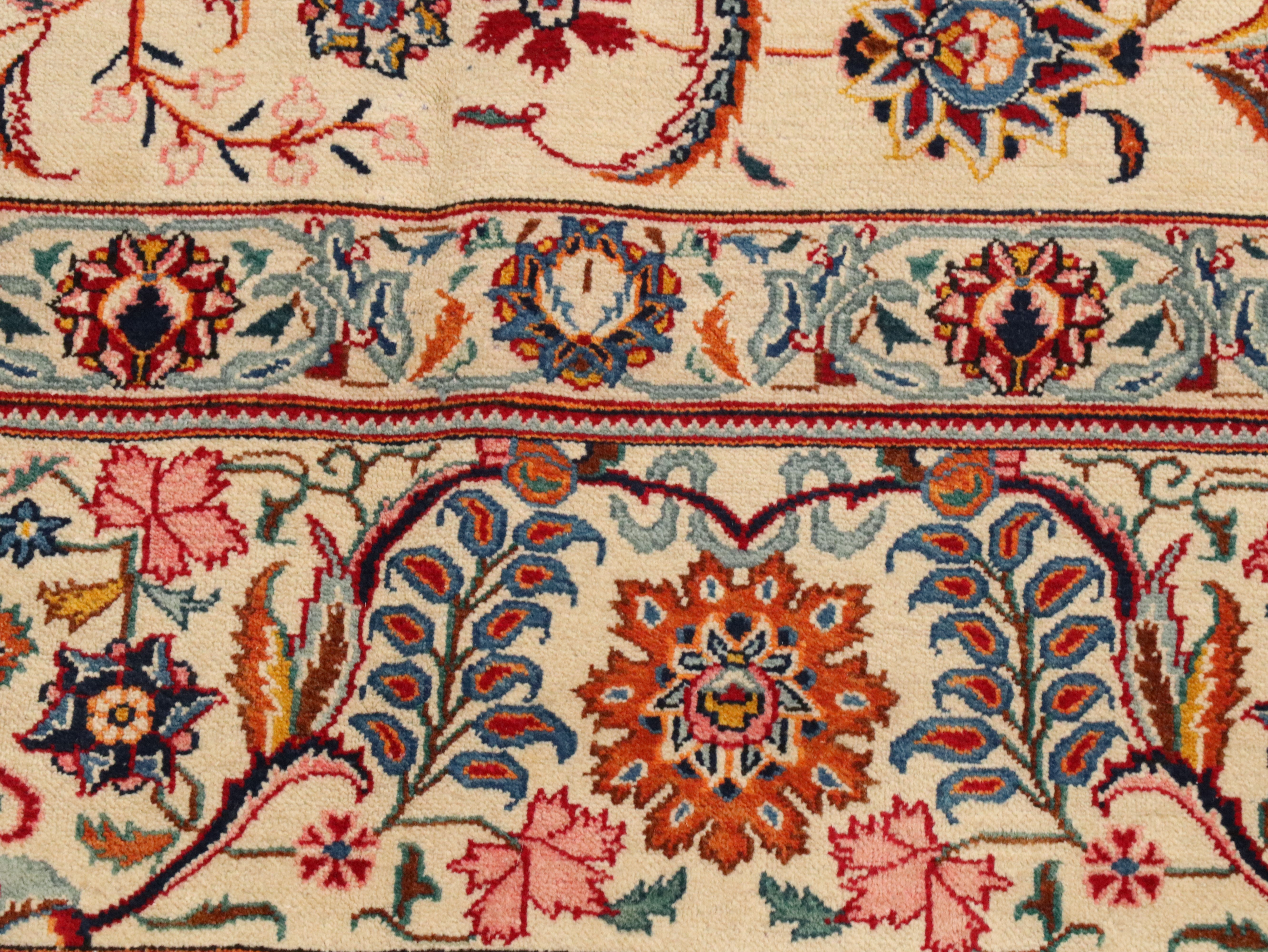 10'3 x 16'1 Hand-Knotted Indian Agra Room-Sized Rug