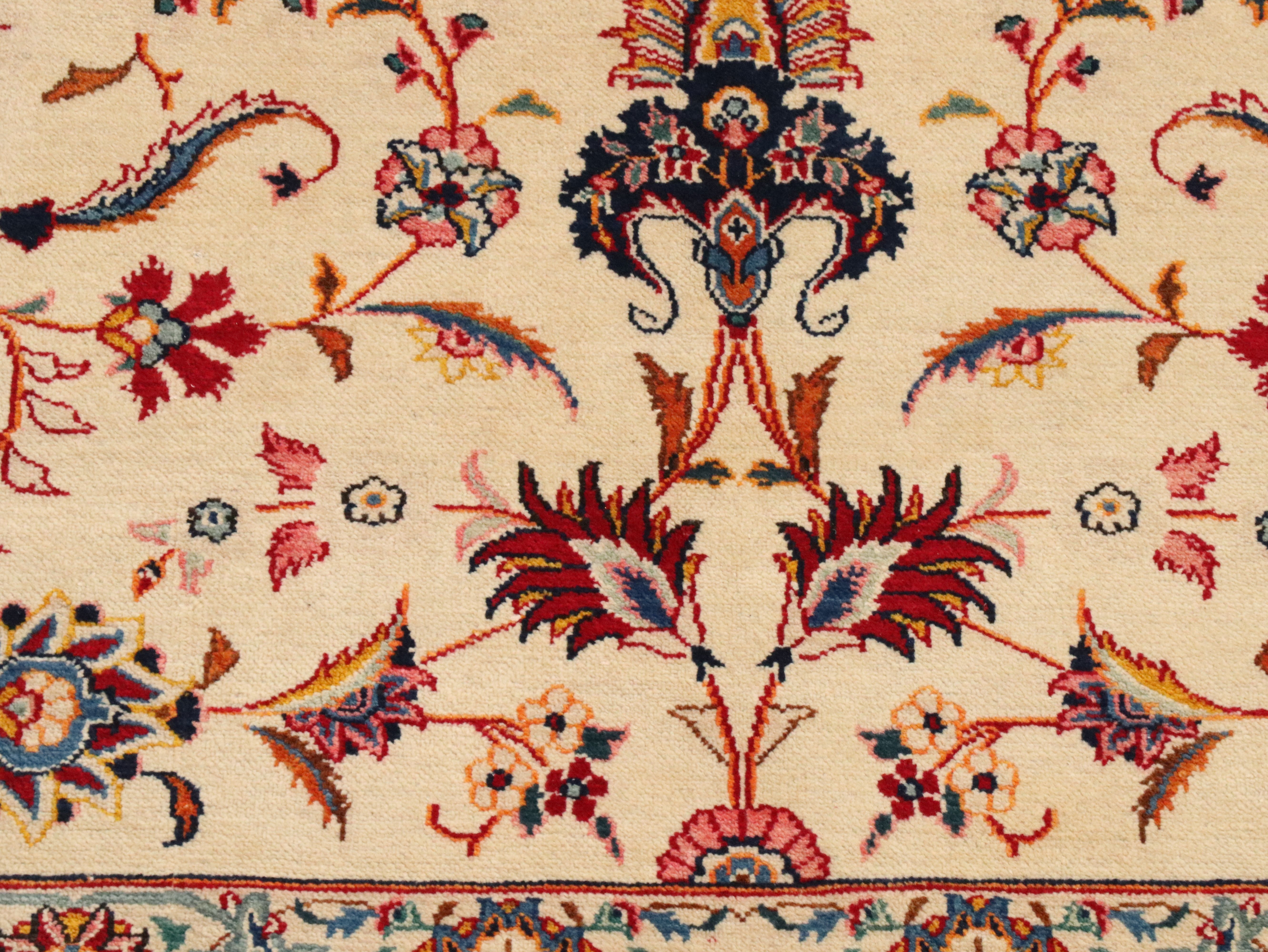 10'3 x 16'1 Hand-Knotted Indian Agra Room-Sized Rug