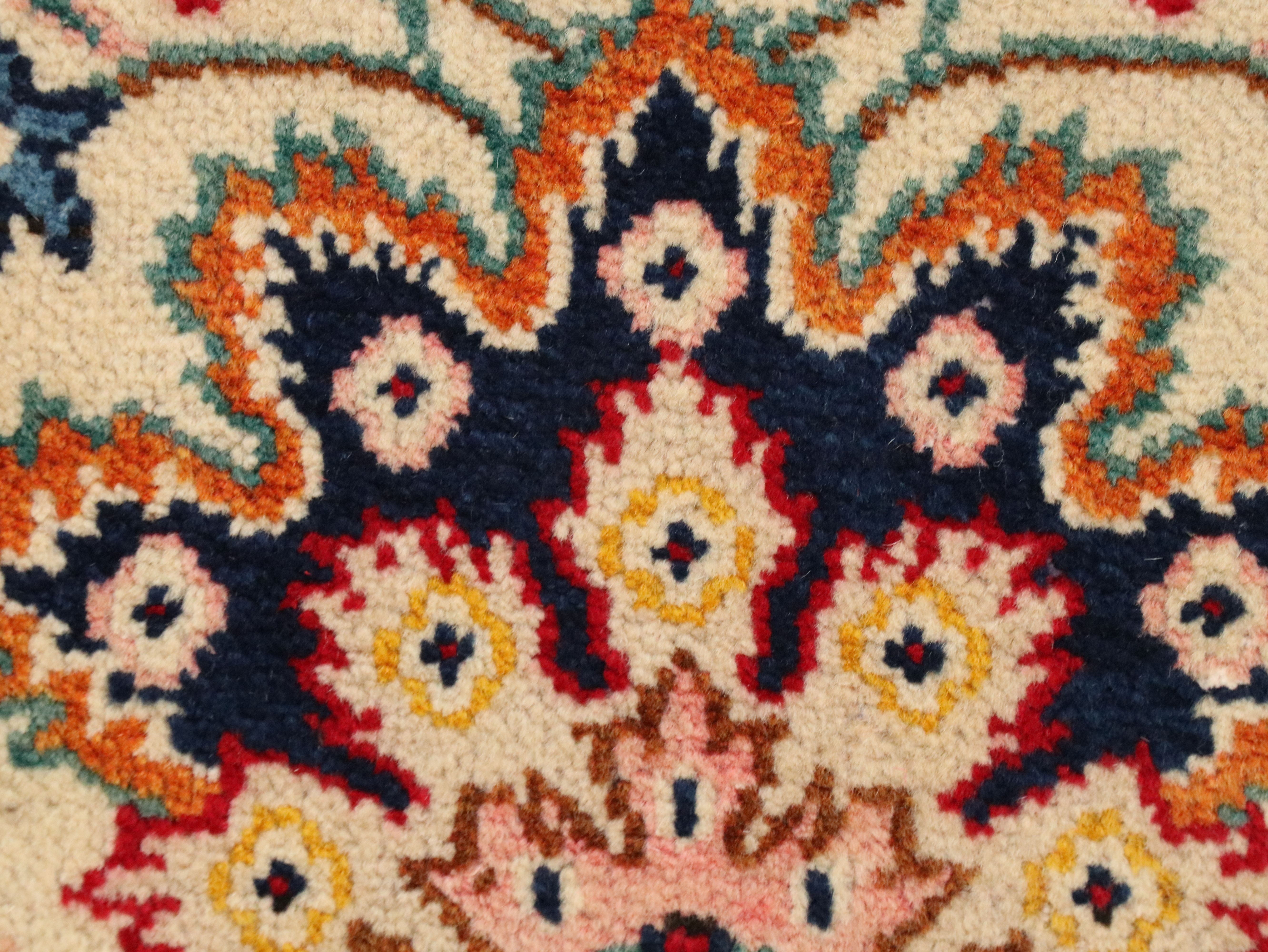 10'3 x 16'1 Hand-Knotted Indian Agra Room-Sized Rug