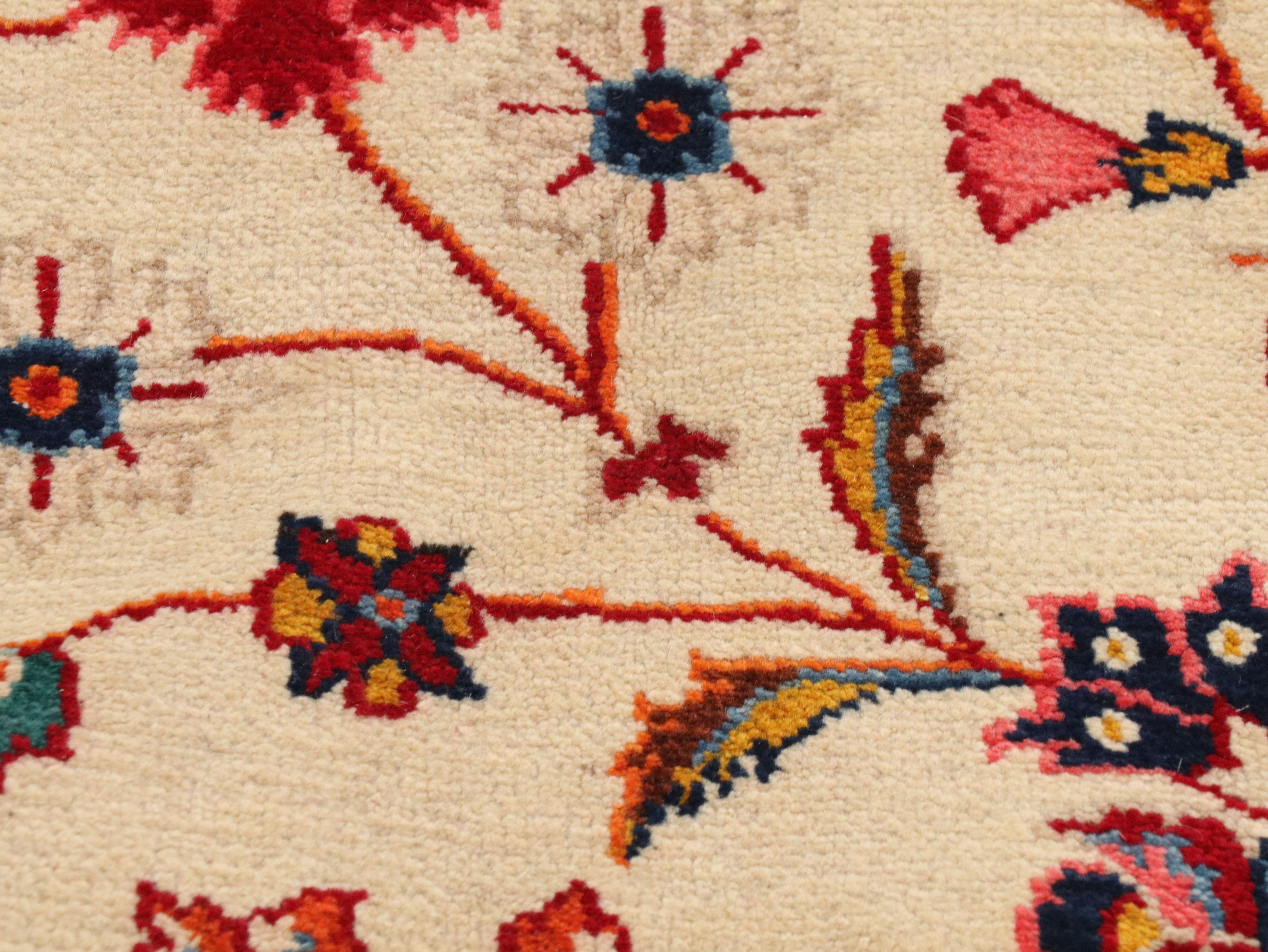 10'3 x 16'1 Hand-Knotted Indian Agra Room-Sized Rug