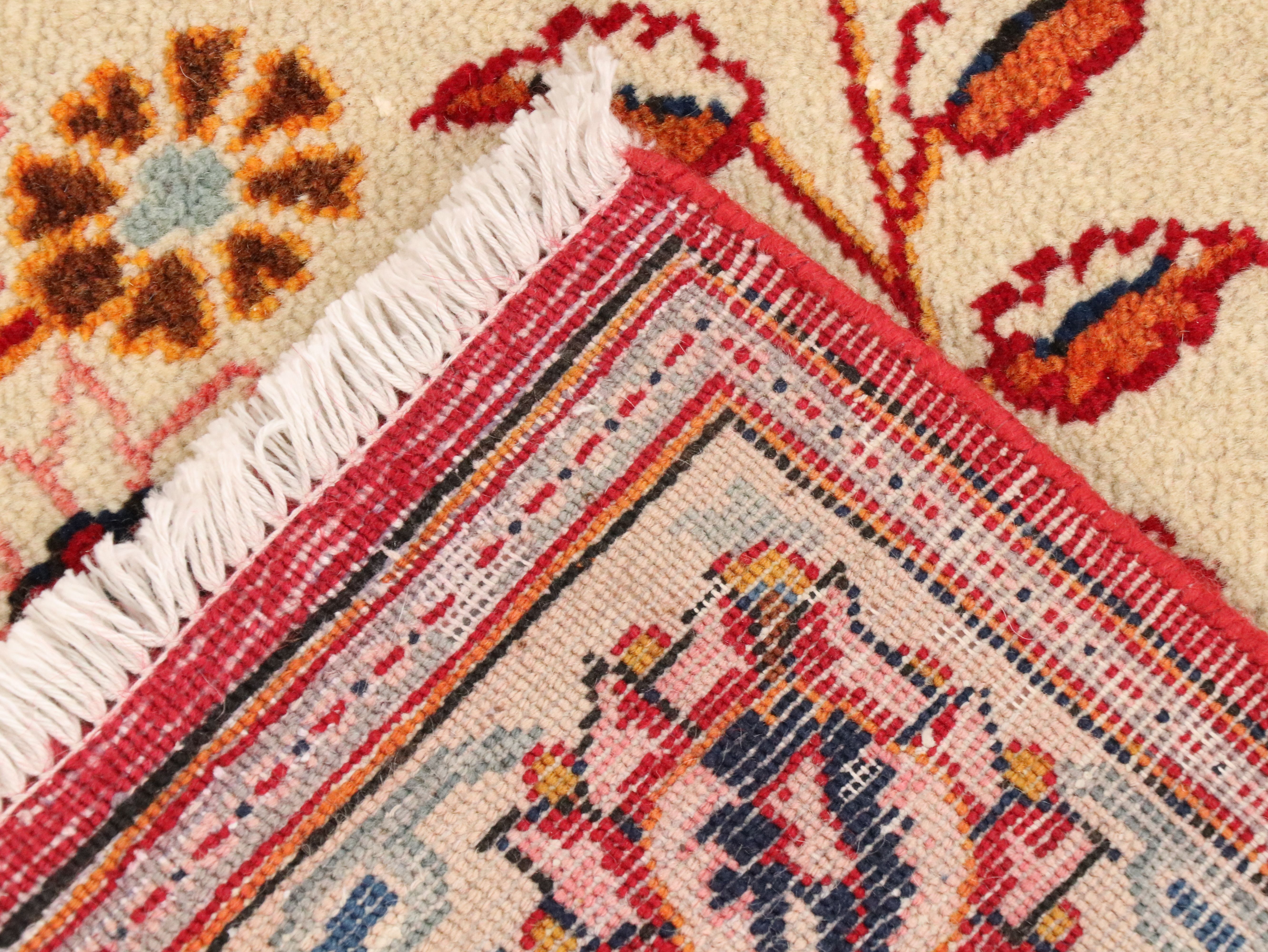 10'3 x 16'1 Hand-Knotted Indian Agra Room-Sized Rug