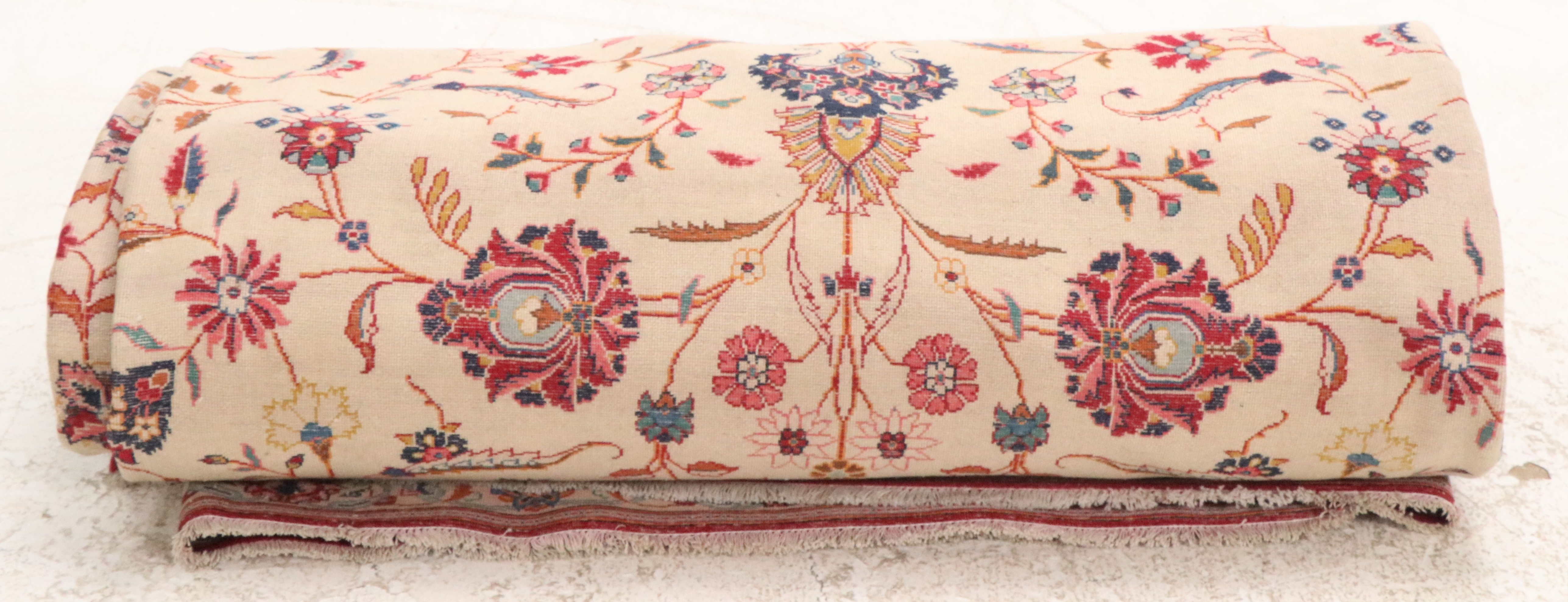 10'3 x 16'1 Hand-Knotted Indian Agra Room-Sized Rug