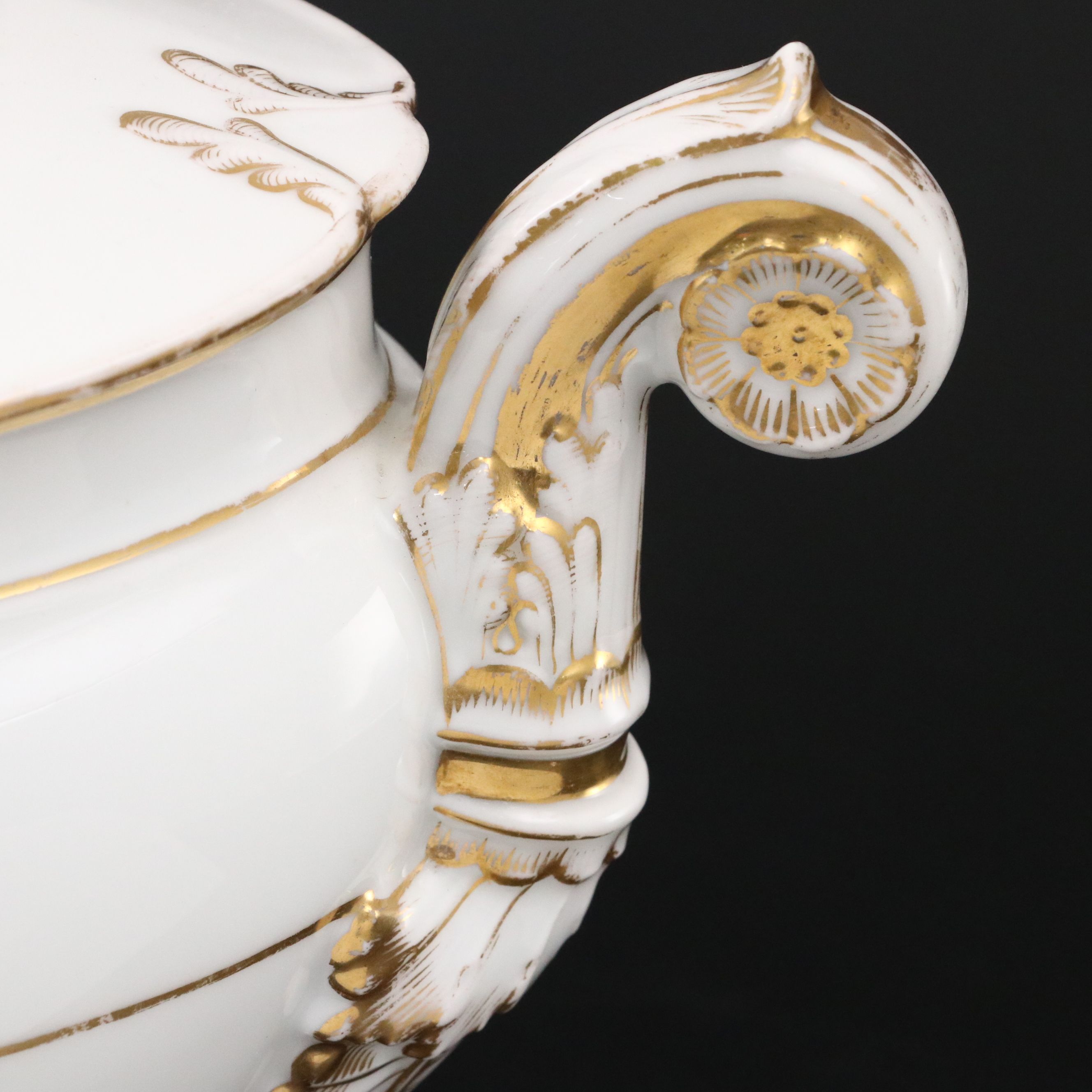 Porcelain with Gold Gilt Accents Soup Tureen