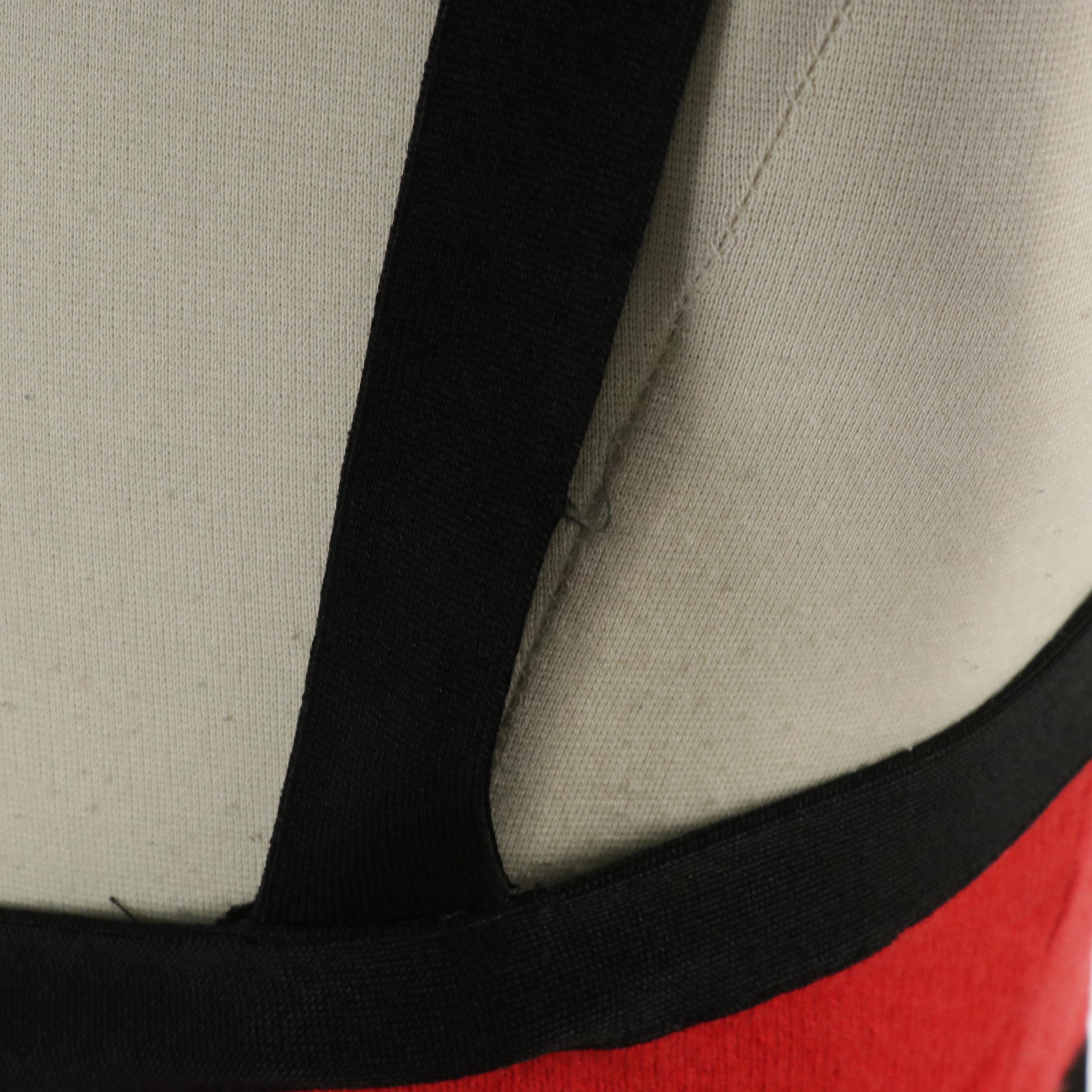 Valentino Roma Red and Black Cashmere Blend Tank Top