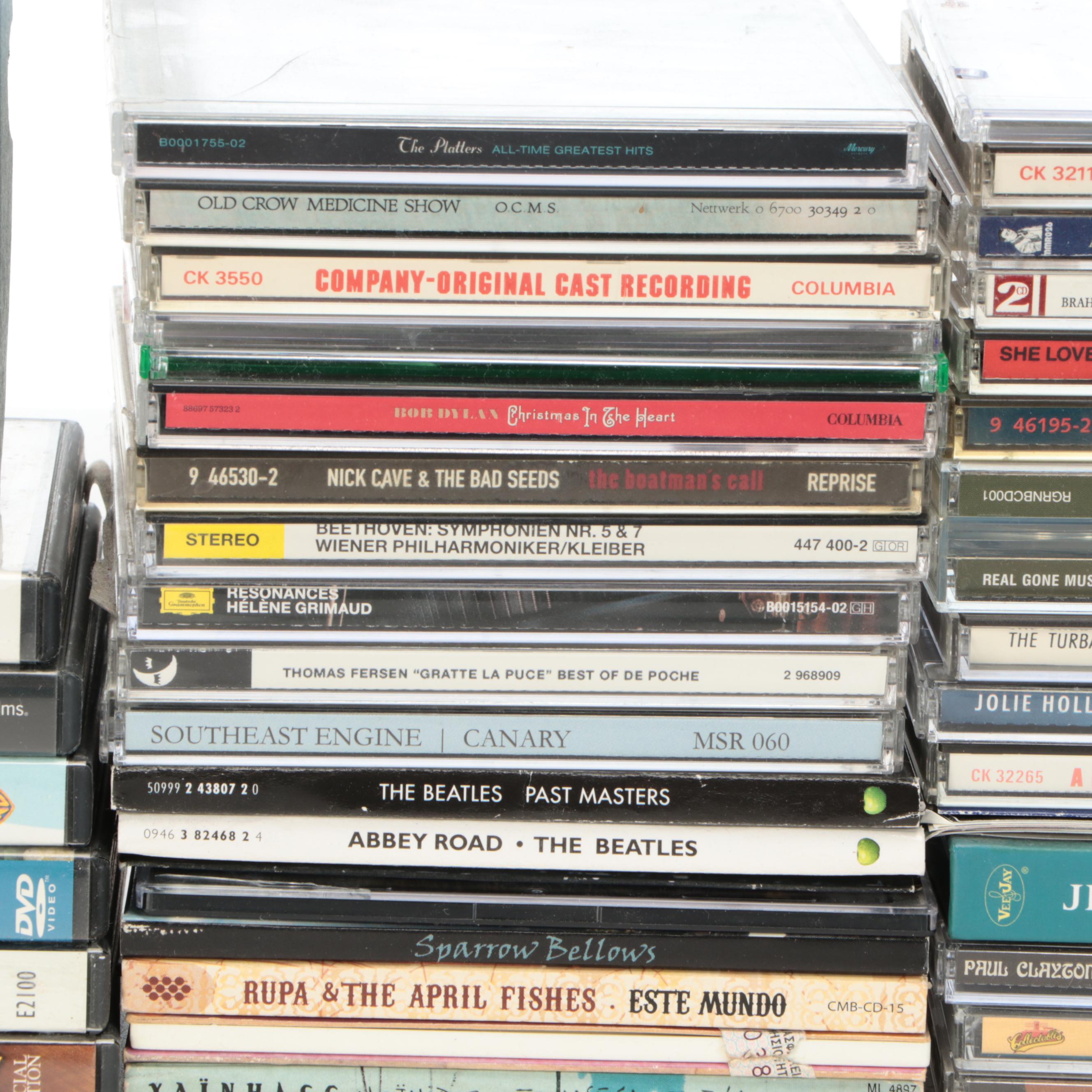 Jensen CD Player and AM/FM Radio with CD and DVD Collection