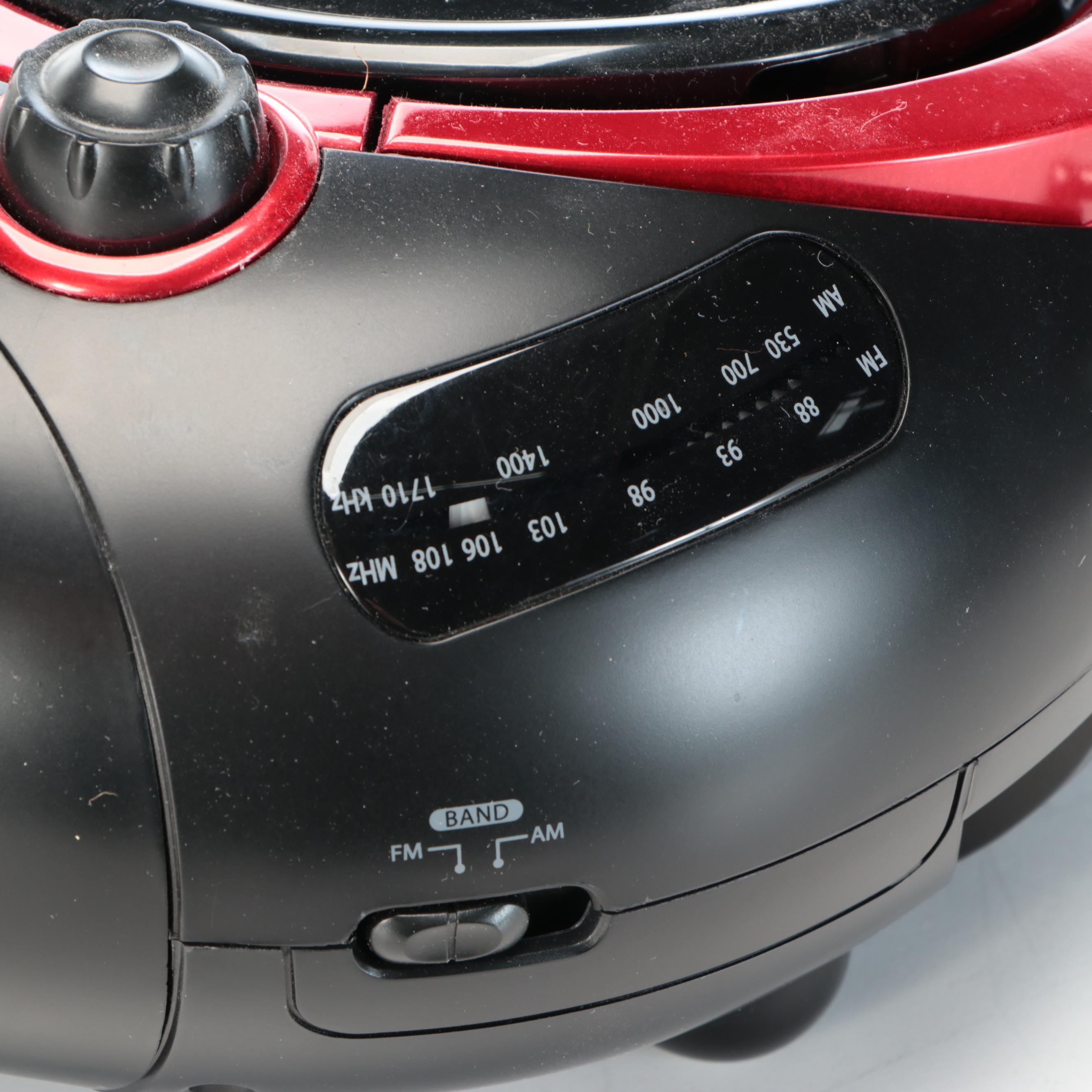 Jensen CD Player and AM/FM Radio with CD and DVD Collection