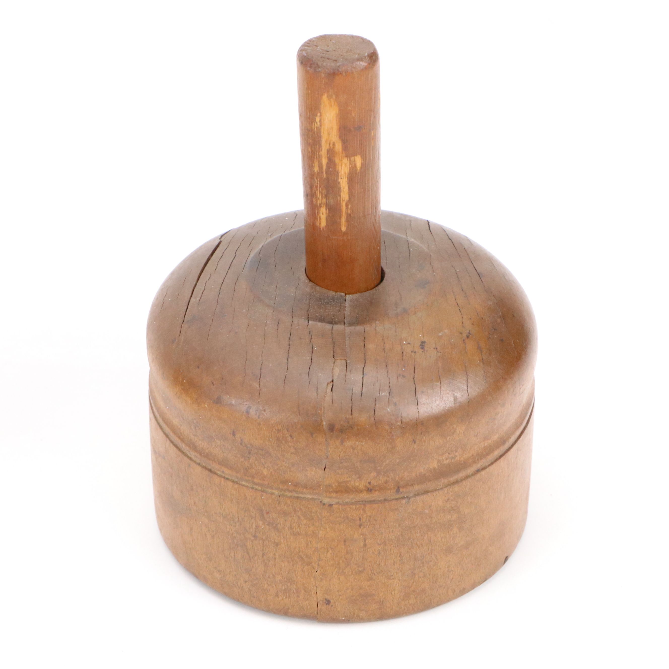 Primitive Style Carved Wood Butter Molds