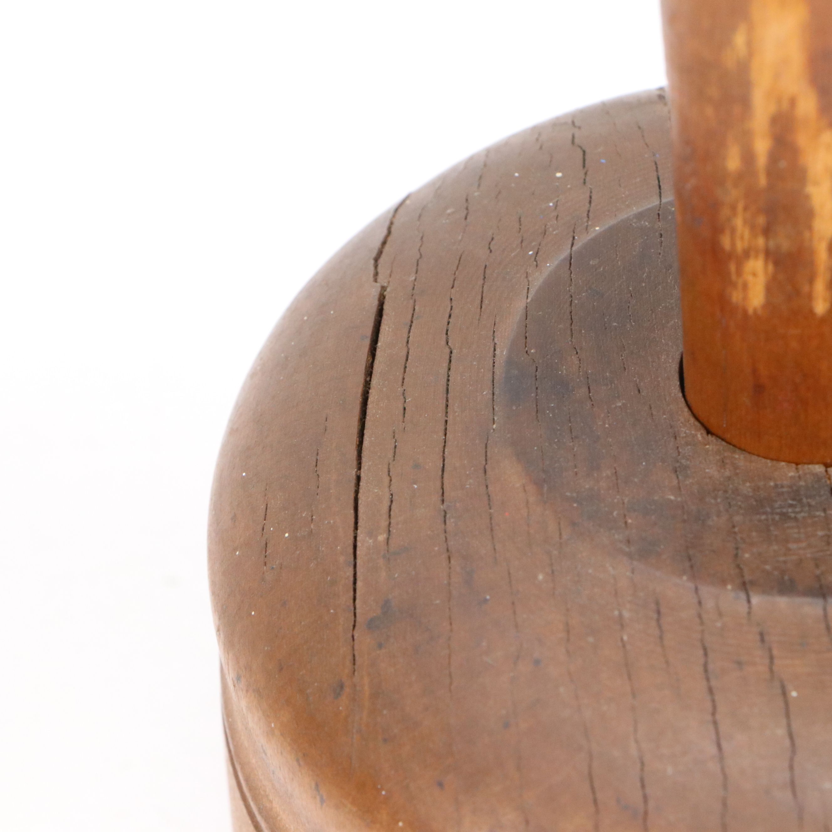 Primitive Style Carved Wood Butter Molds