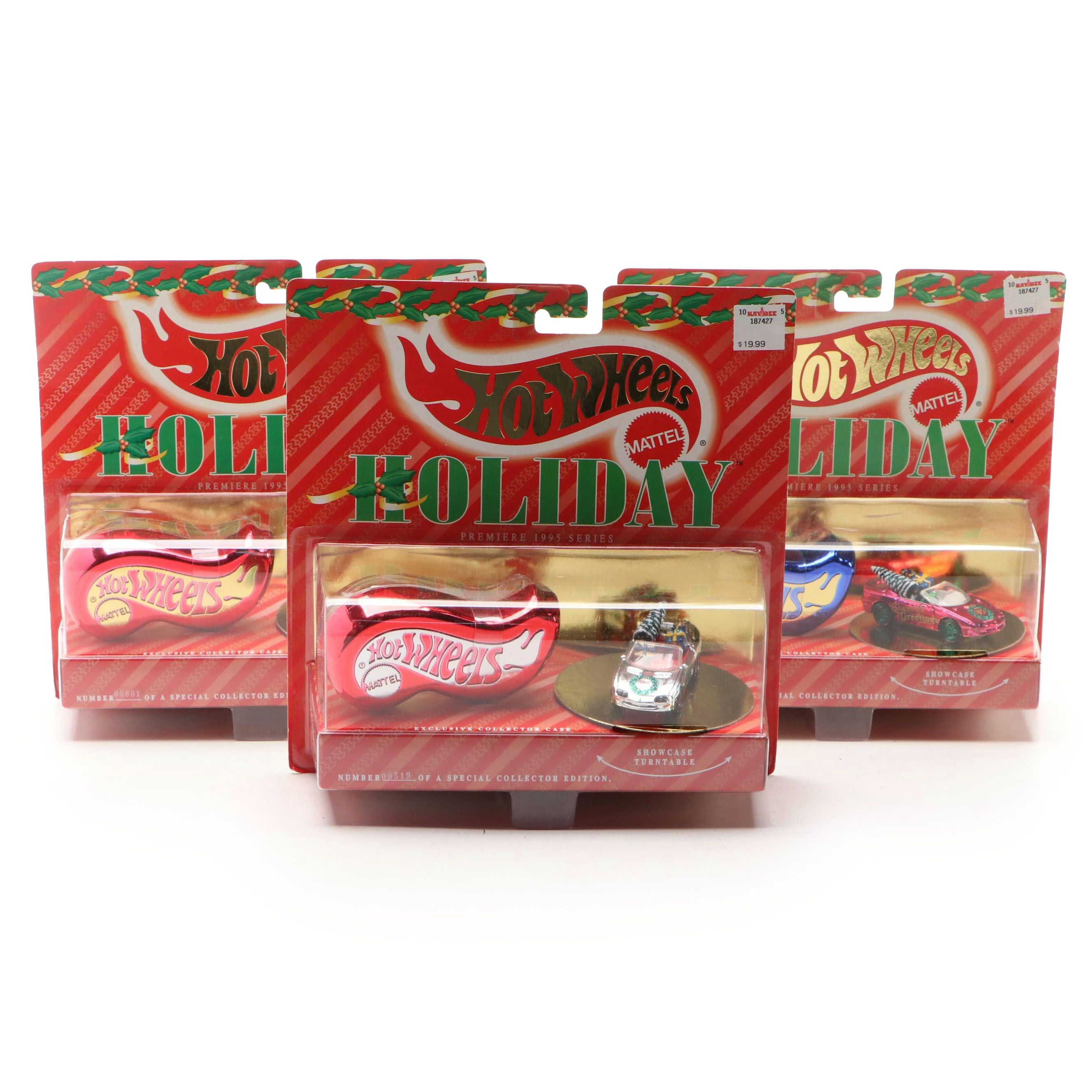 Hot Wheels Holiday Series Special Collector Edition Toy Cars, 1995