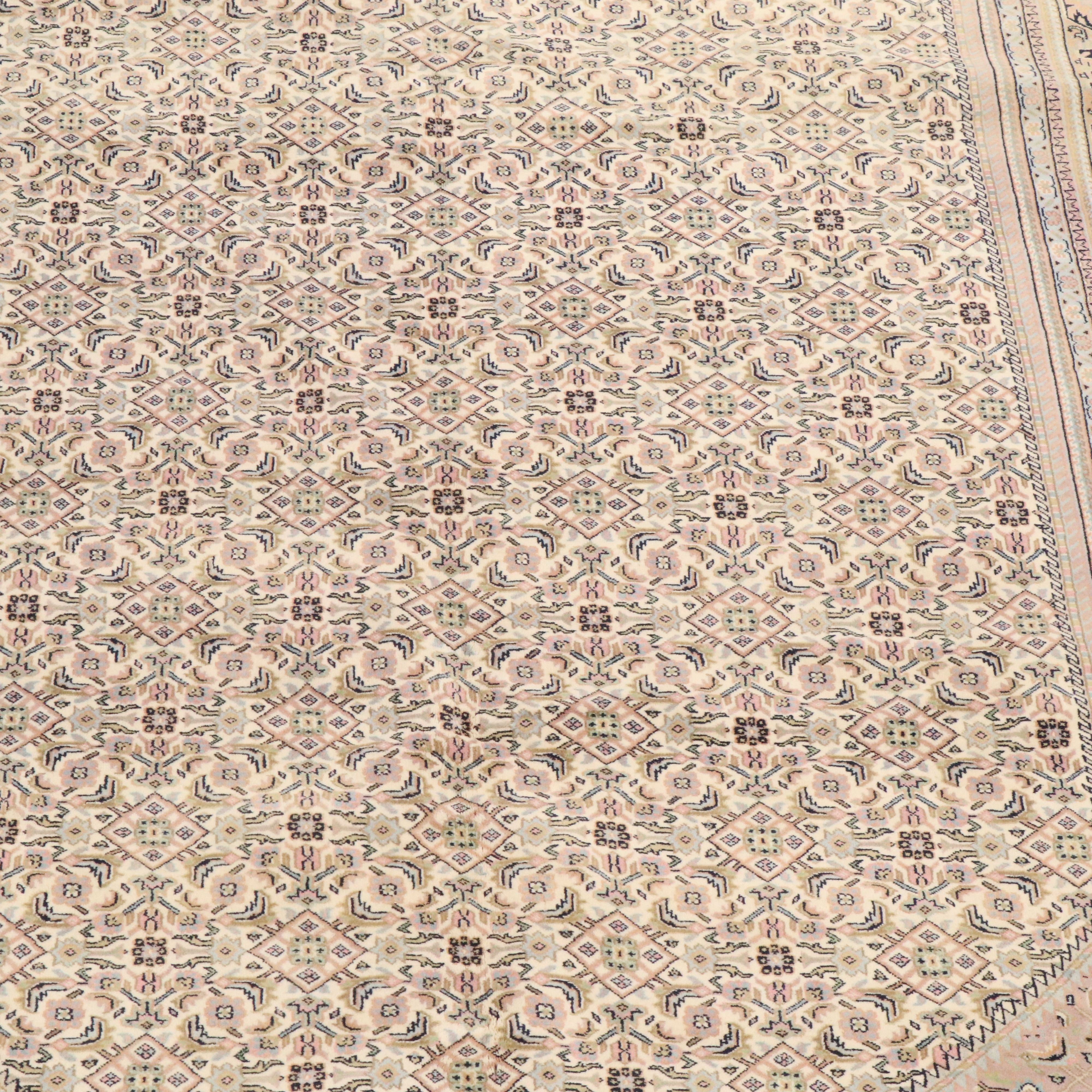 7'10 x 11'6 Hand-Knotted Persian Moud Area Rug