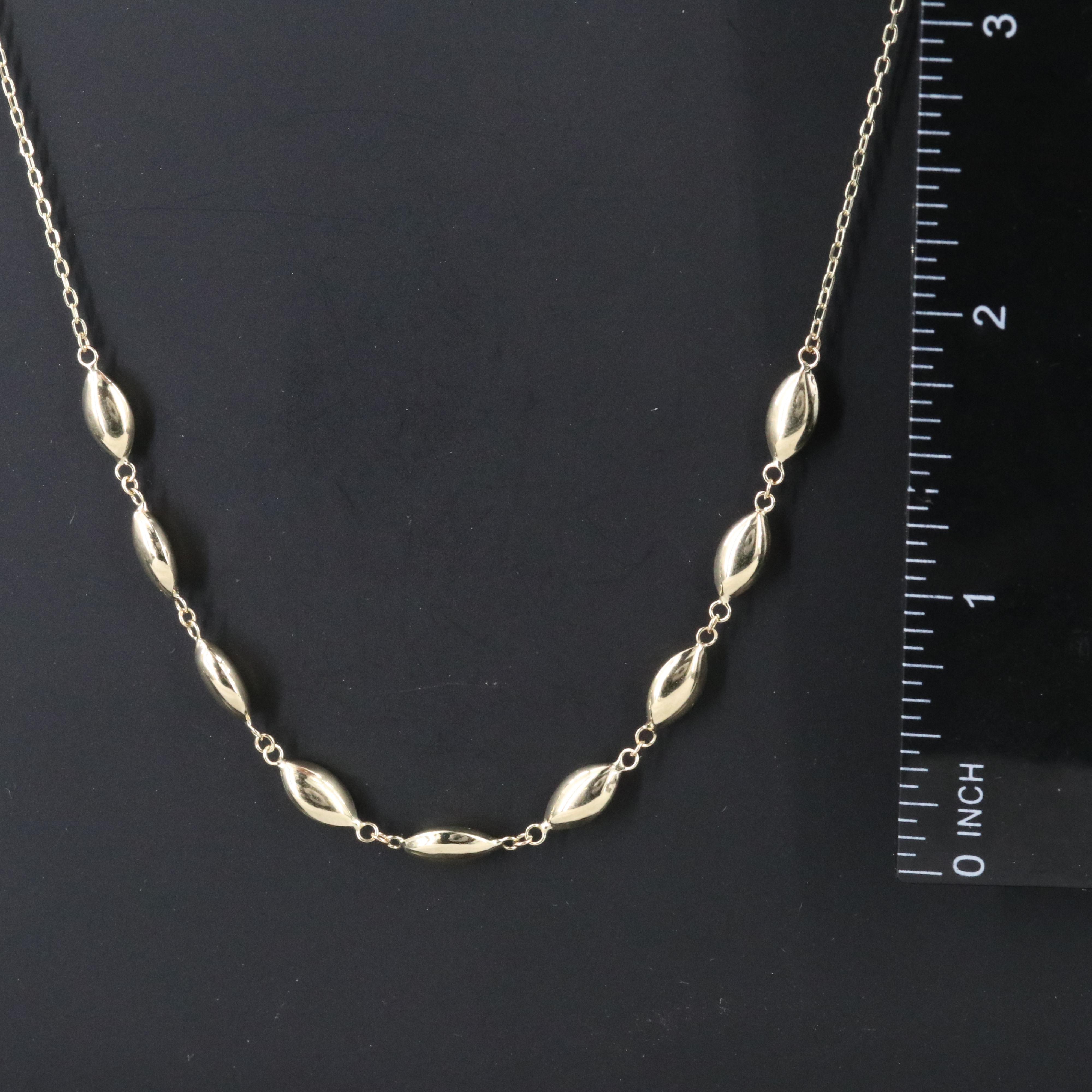14K Marquise Link Necklace