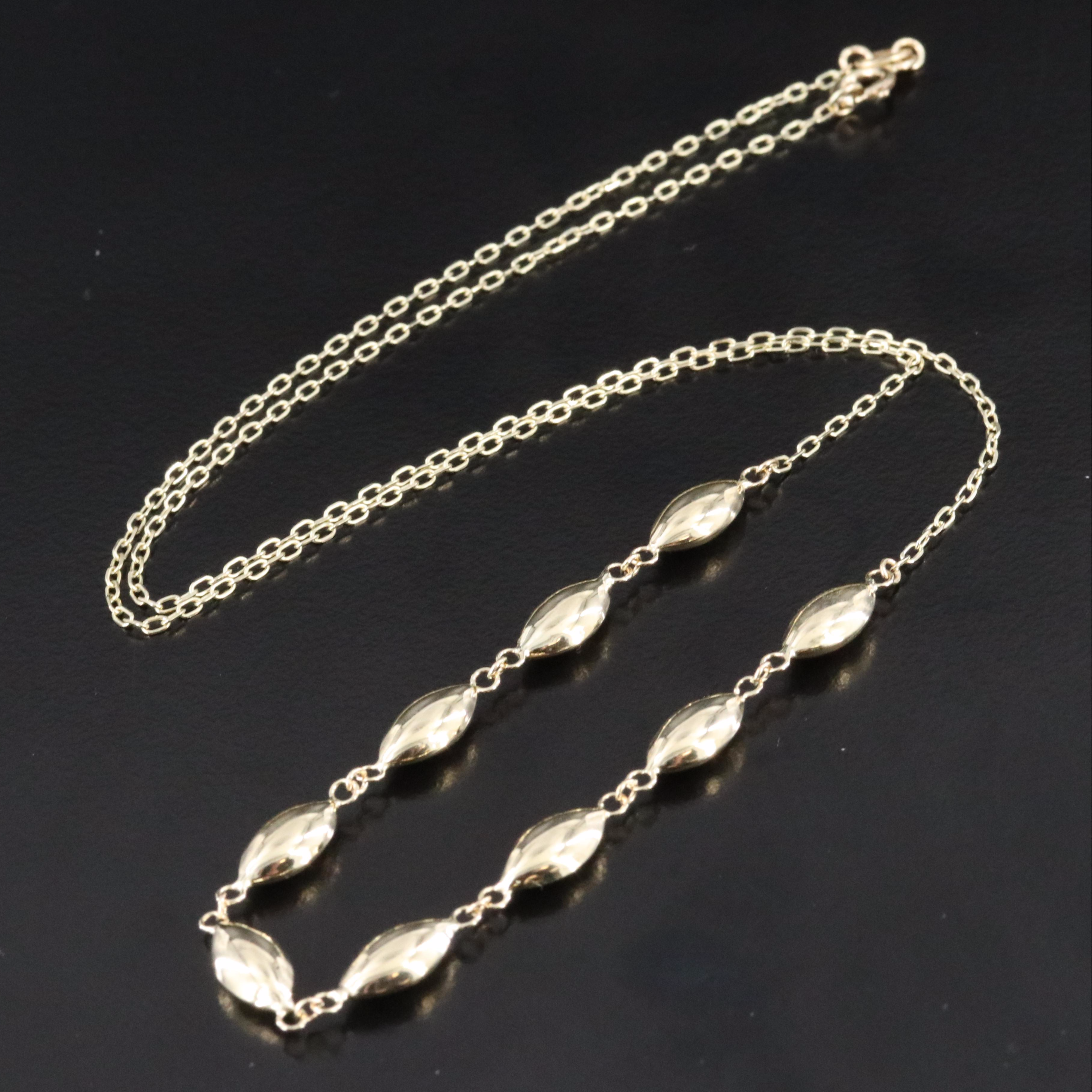 14K Marquise Link Necklace