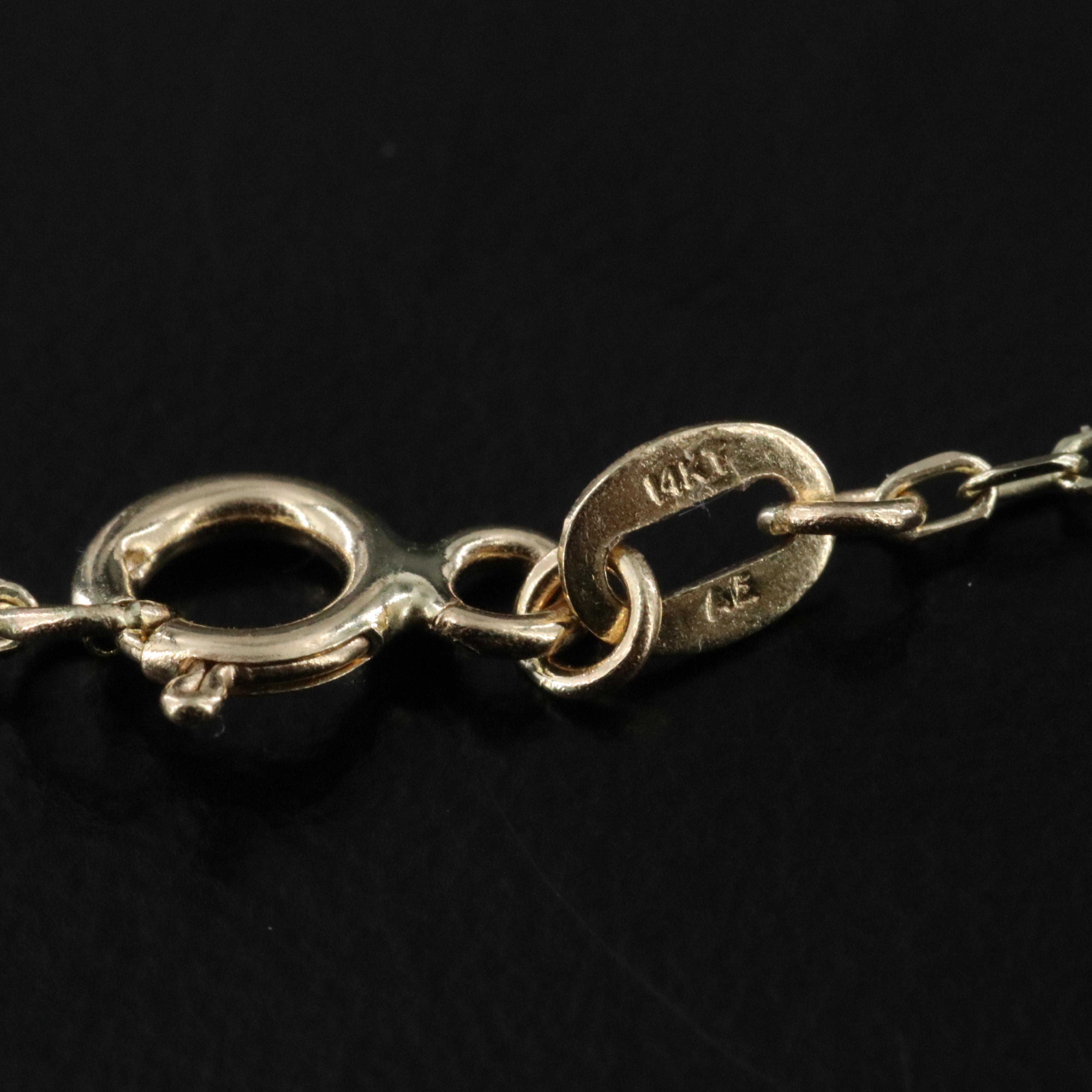 14K Marquise Link Necklace