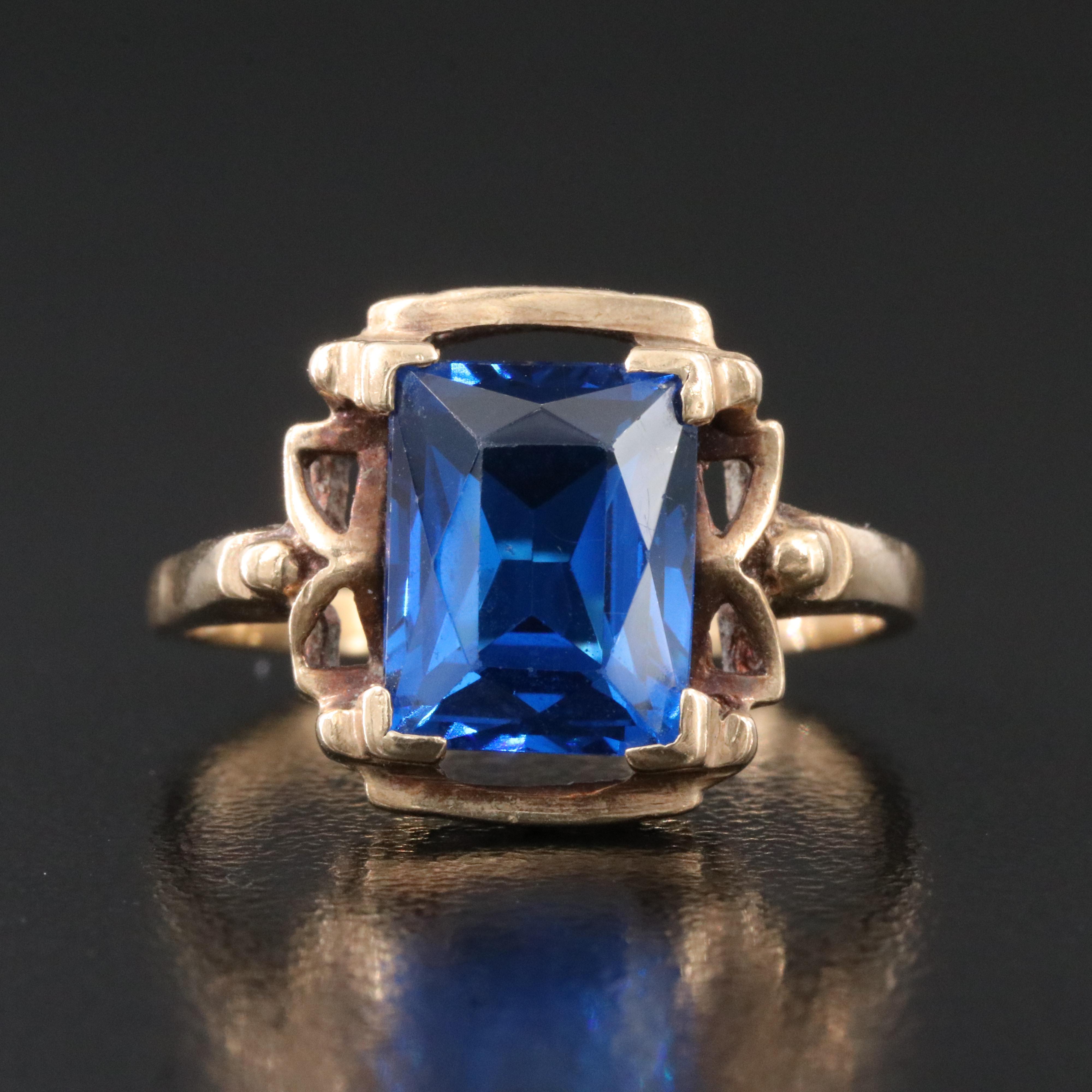Vintage 10K Spinel Ring