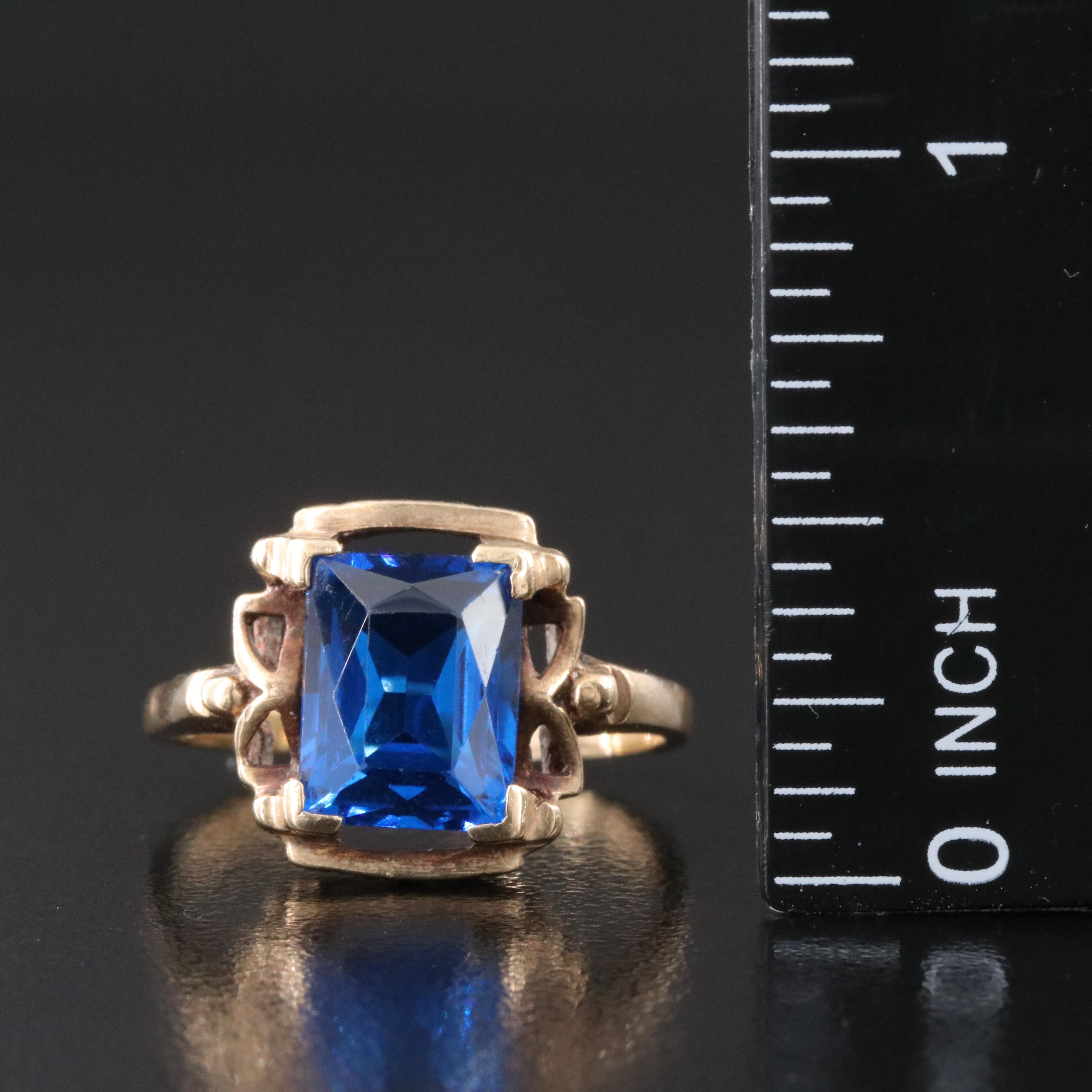 Vintage 10K Spinel Ring