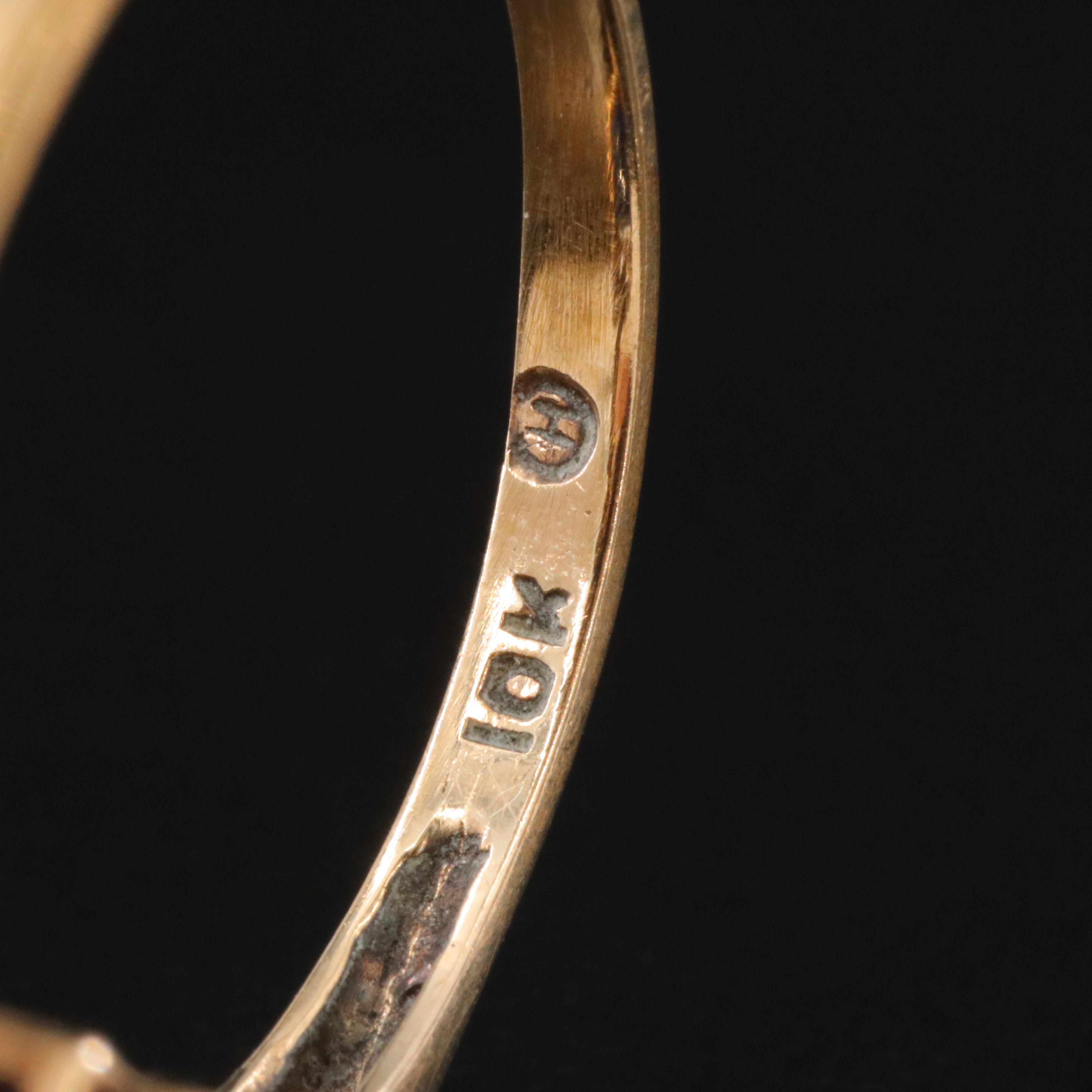 Vintage 10K Spinel Ring