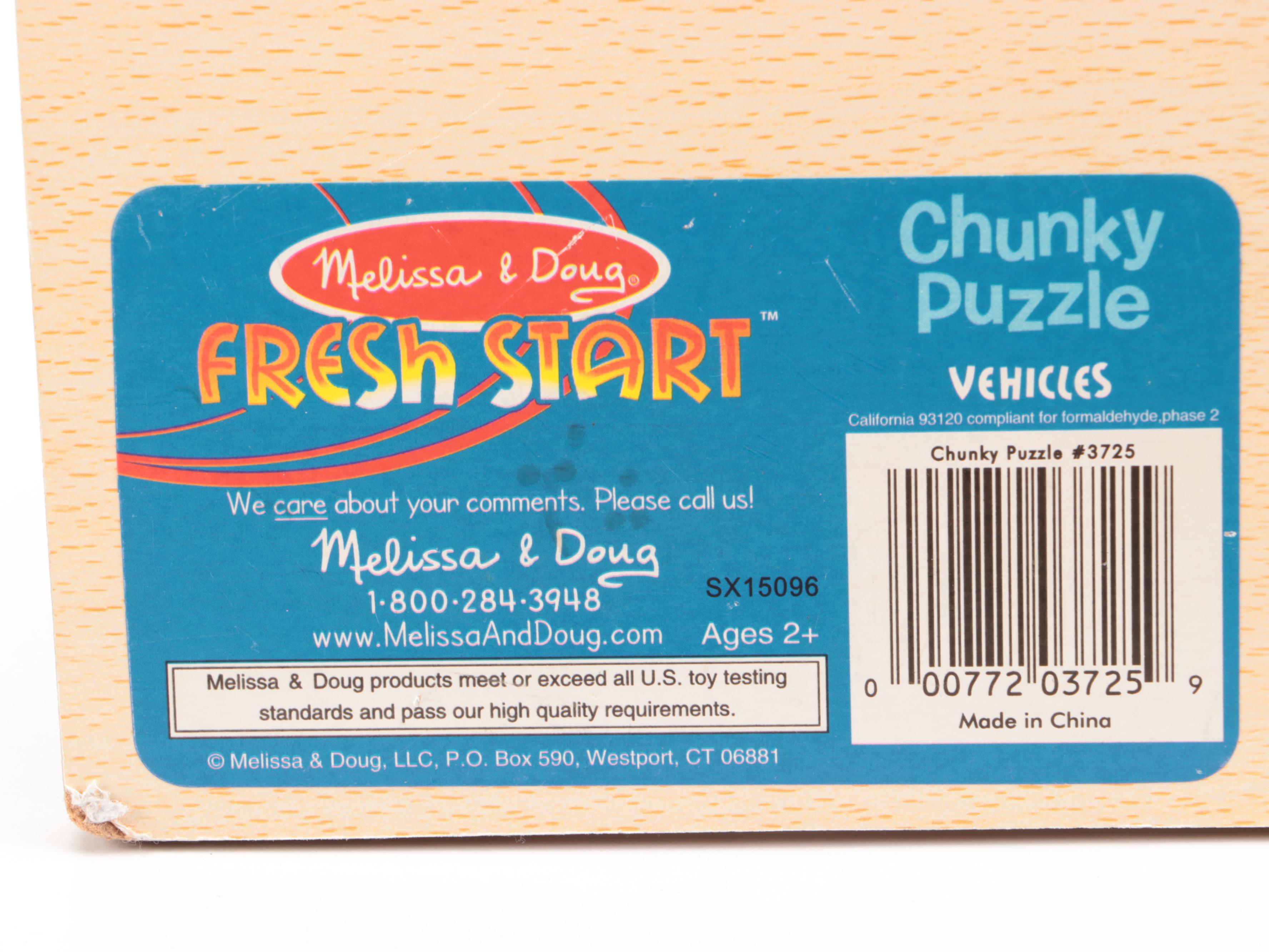 Melissa & Doug, Ravensburger, and Circo Wooden Block Children's Puzzles