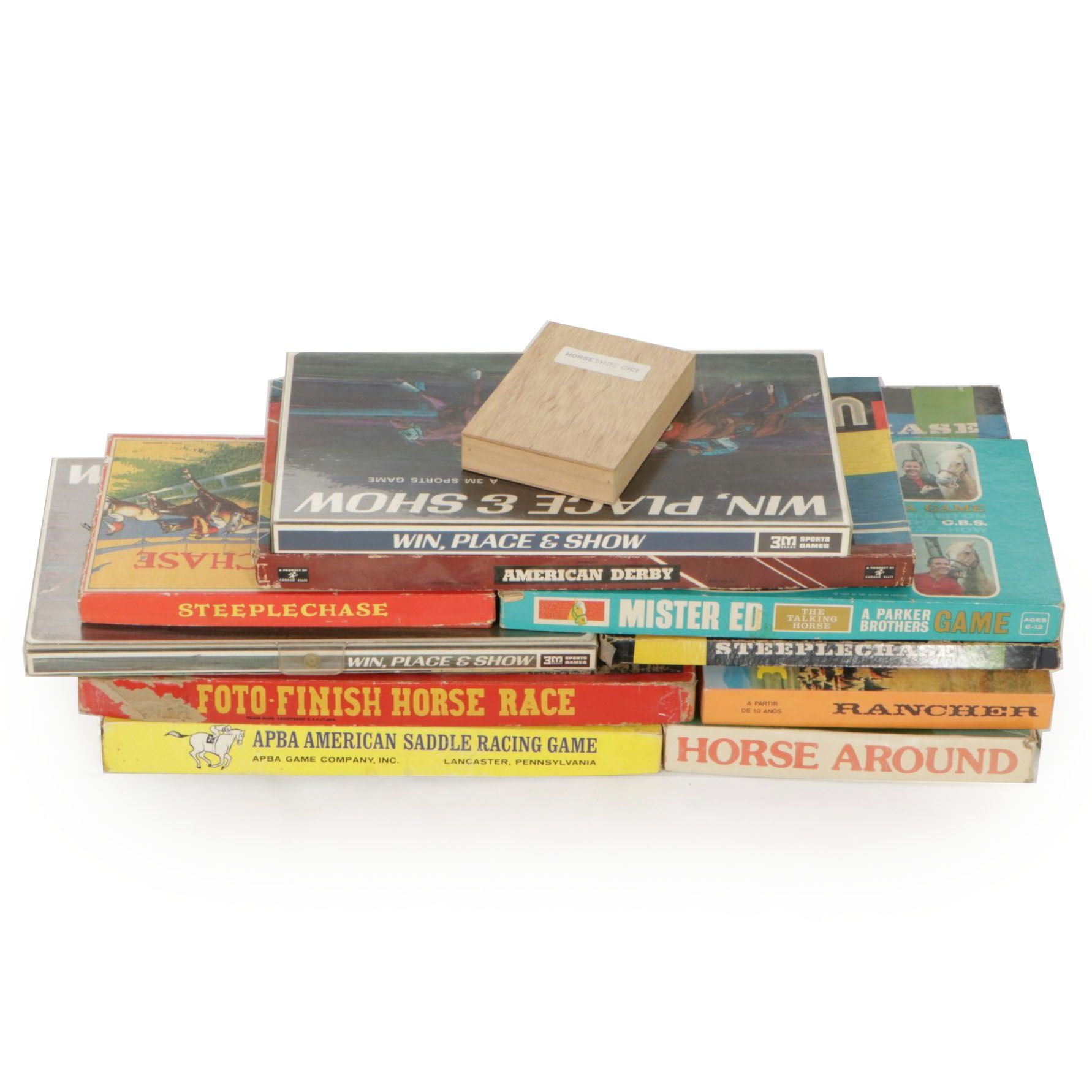 Derby and Horse Themed Board Games Including "The American Derby"