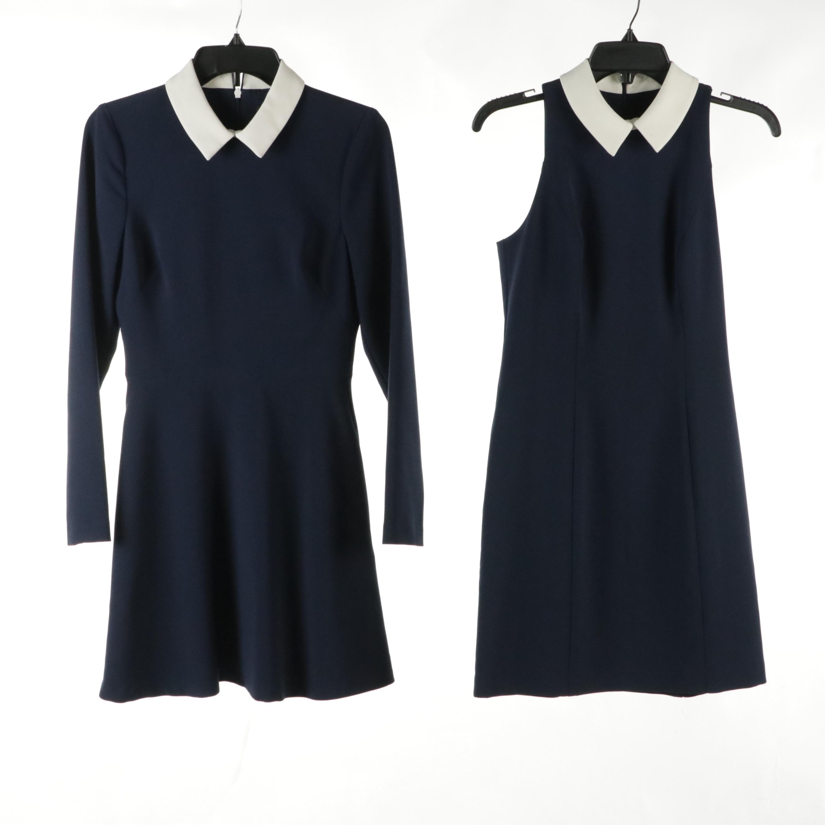 Black Halo Collared Navy Mini Dresses and Rachel Zoe Flare Sleeve Dress
