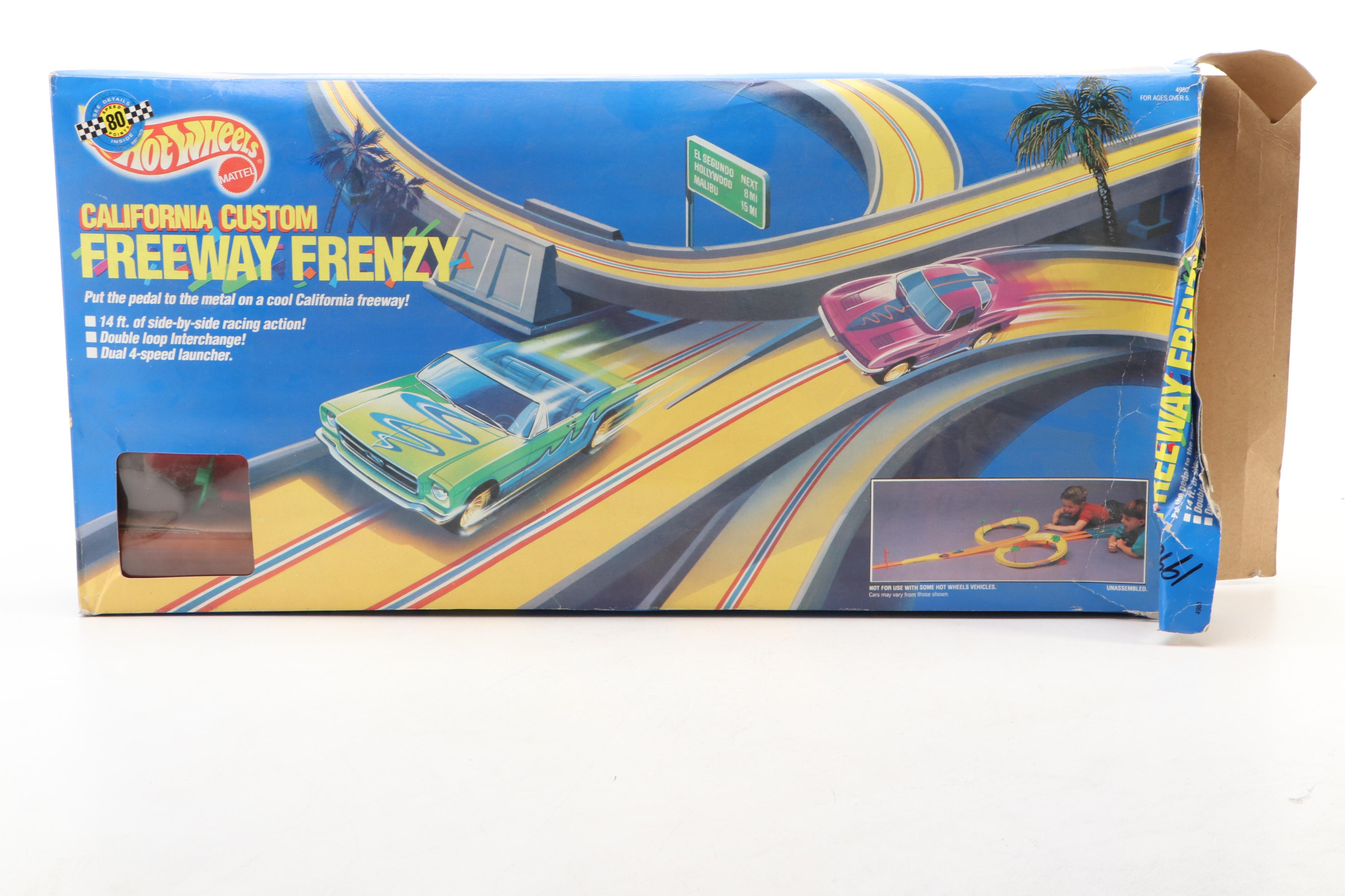 Hot Wheels "Service Center" with Other Toy Car Sets, Late 20th Century