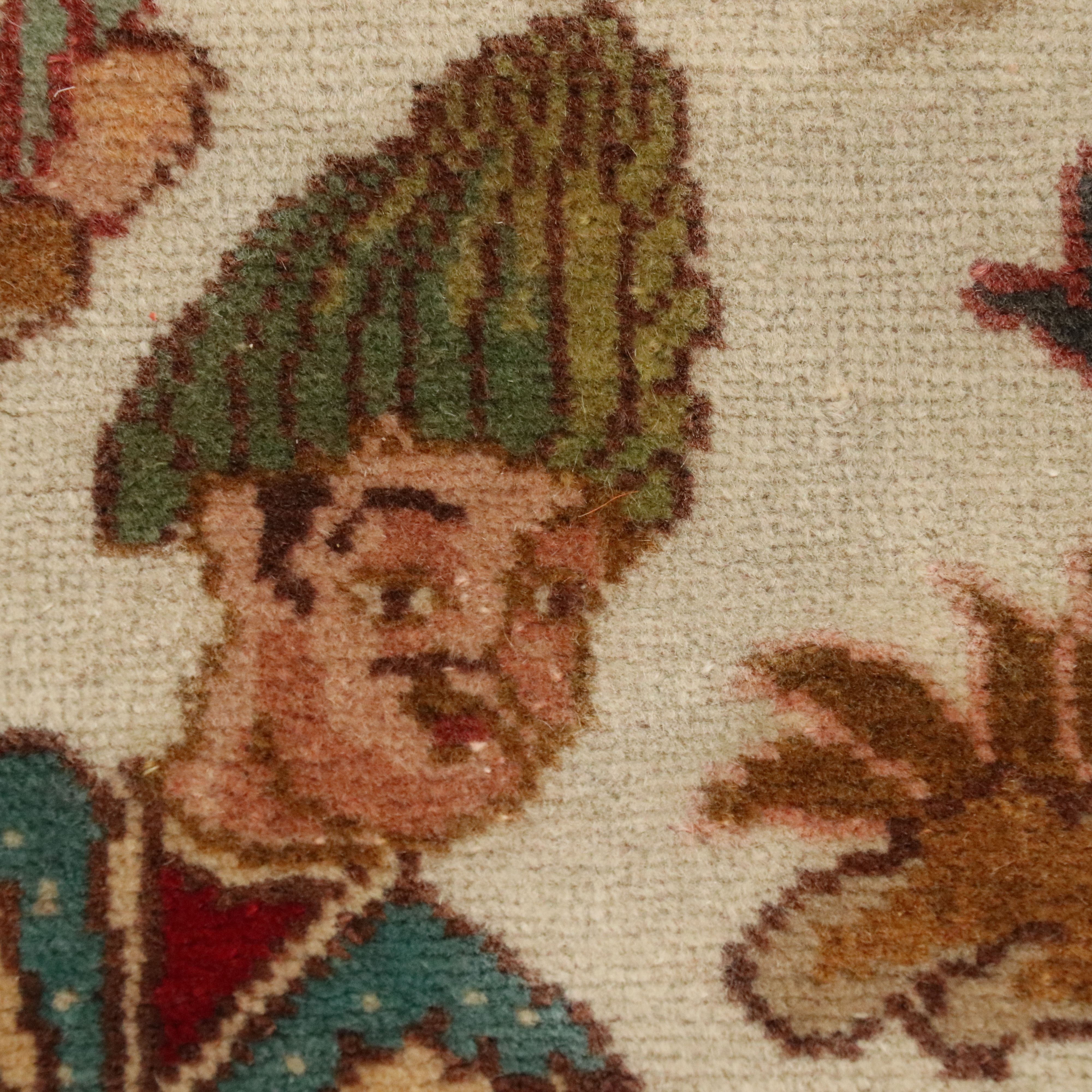 6'5 x 9'10 Hand-Knotted Persian Kerman Area Rug