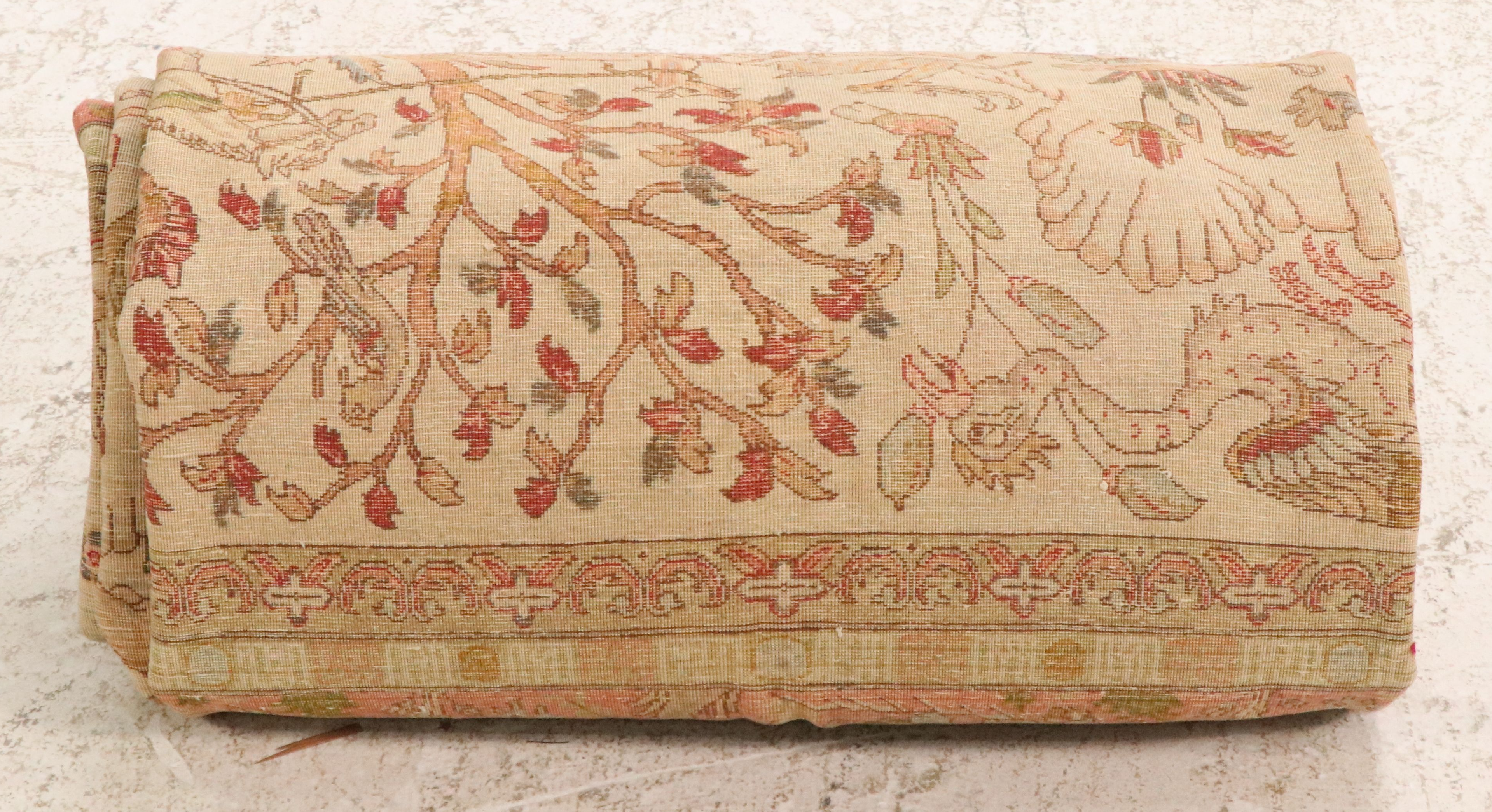 6'5 x 9'10 Hand-Knotted Persian Kerman Area Rug