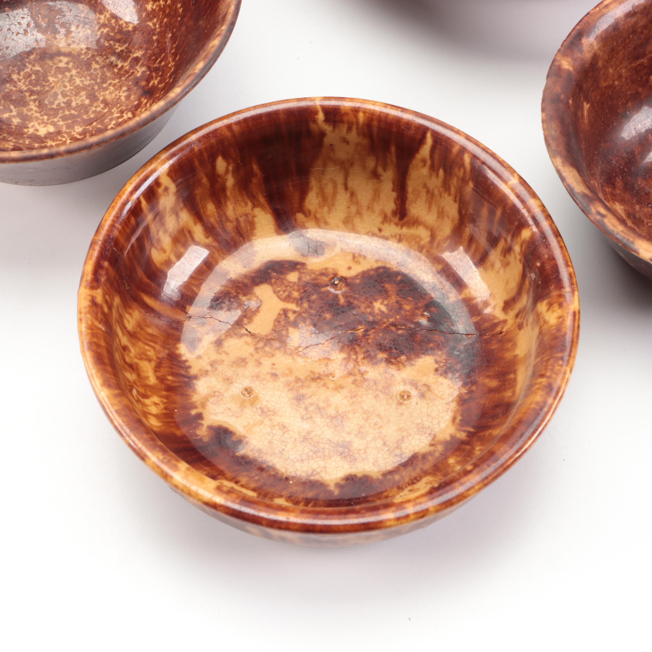 Rockingham Glaze Earthenware Bowls and Serving Dishes