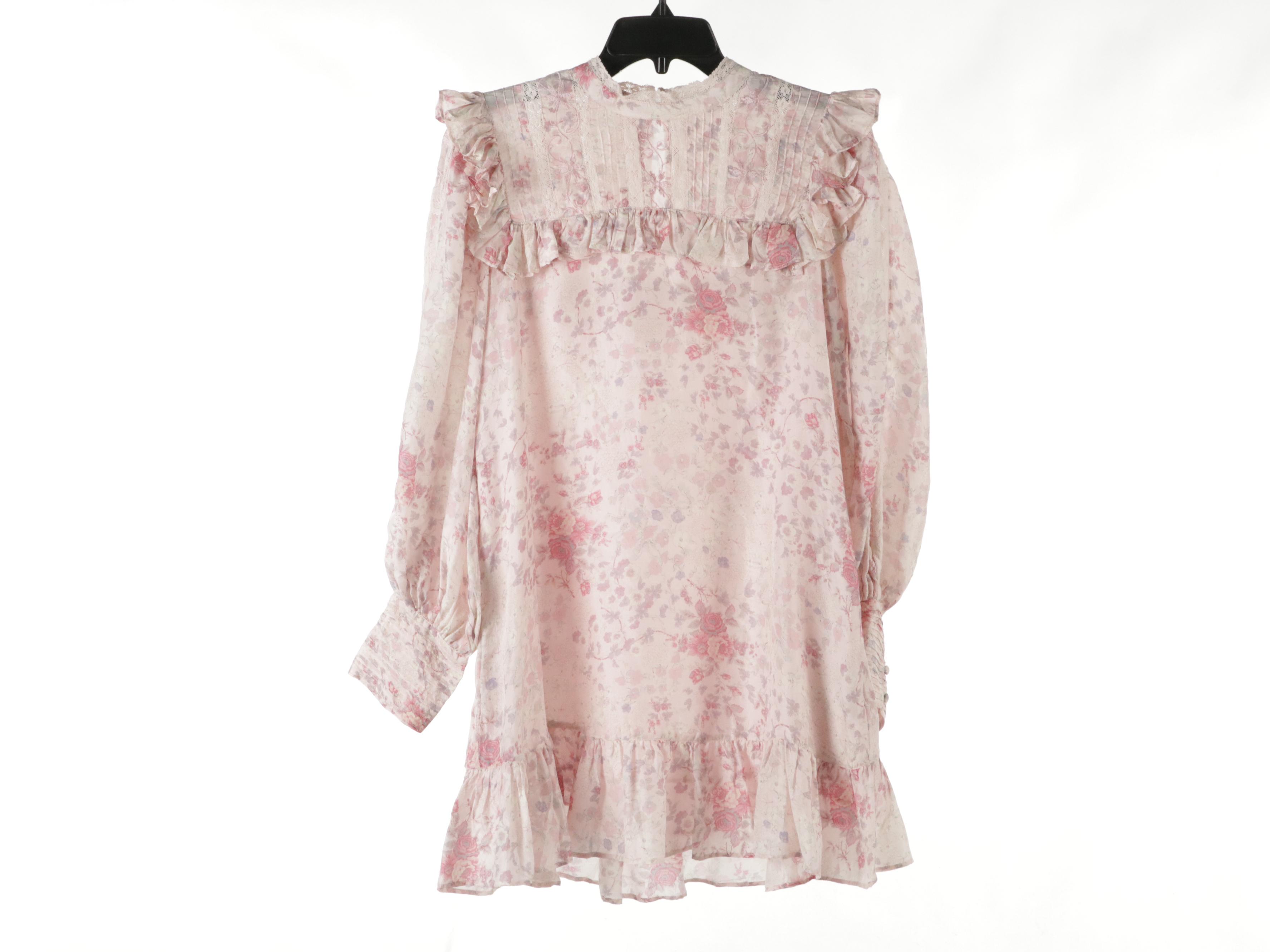 Joie Ruffled Linen Dress, Self-Portrait Lace Paneled Cotton Shirt Dress, More