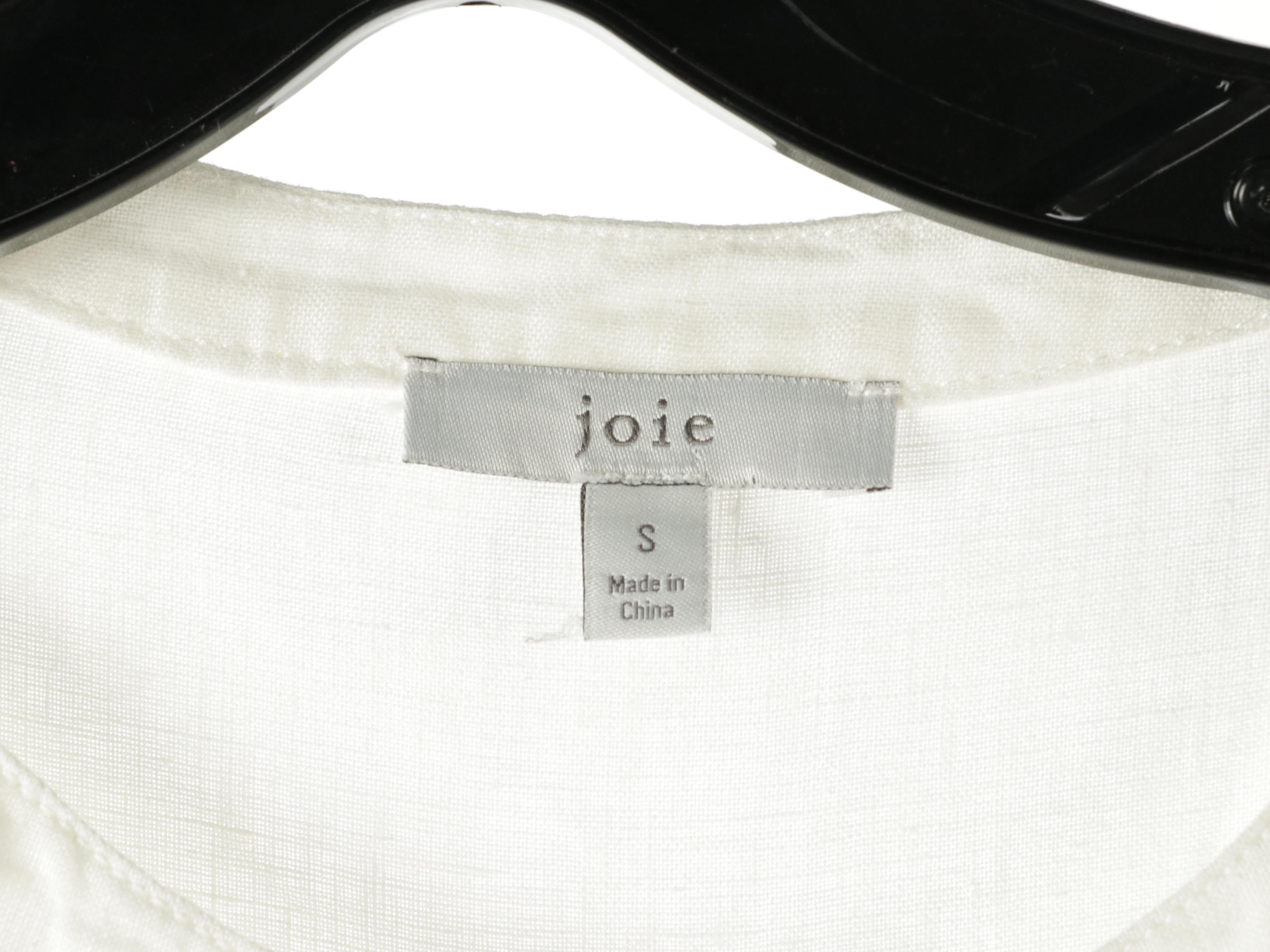 Joie Ruffled Linen Dress, Self-Portrait Lace Paneled Cotton Shirt Dress, More