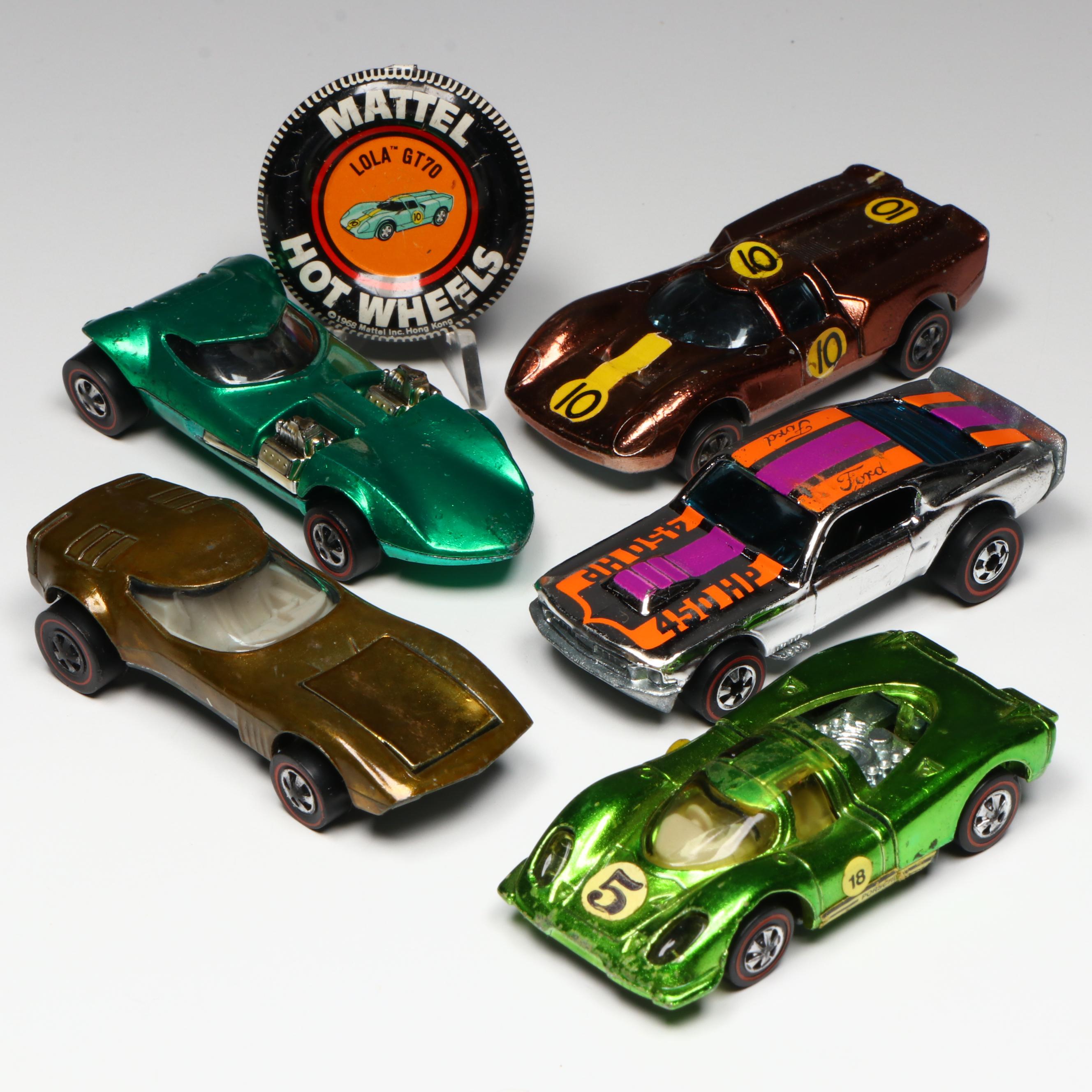 Hot Wheels "Porsche 917," "Mustang Stocker" with More Redline Toy Cars