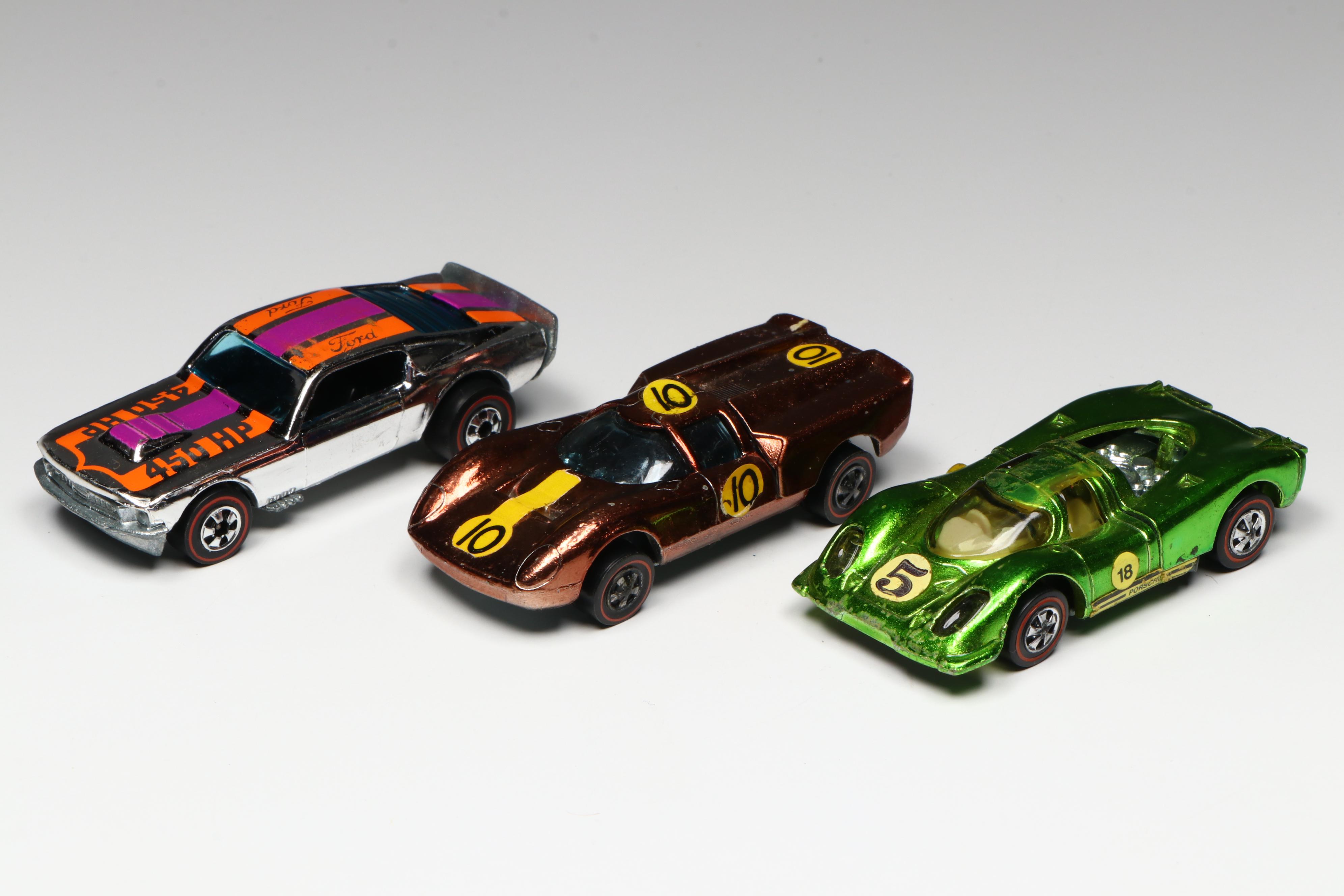 Hot Wheels "Porsche 917," "Mustang Stocker" with More Redline Toy Cars