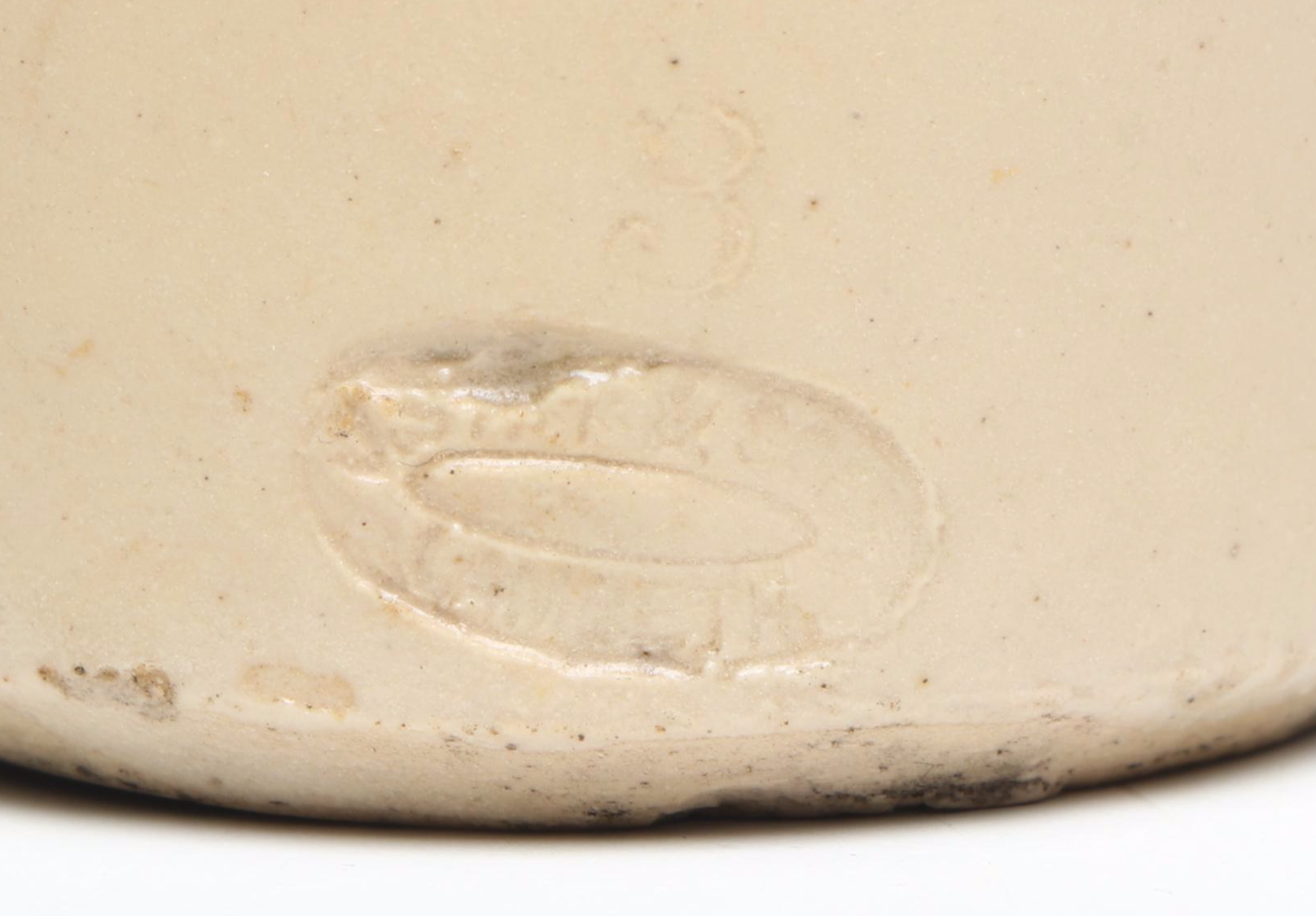 J. Bourne & Son with Other Stoneware Bottles and Redware Bowl with Spout