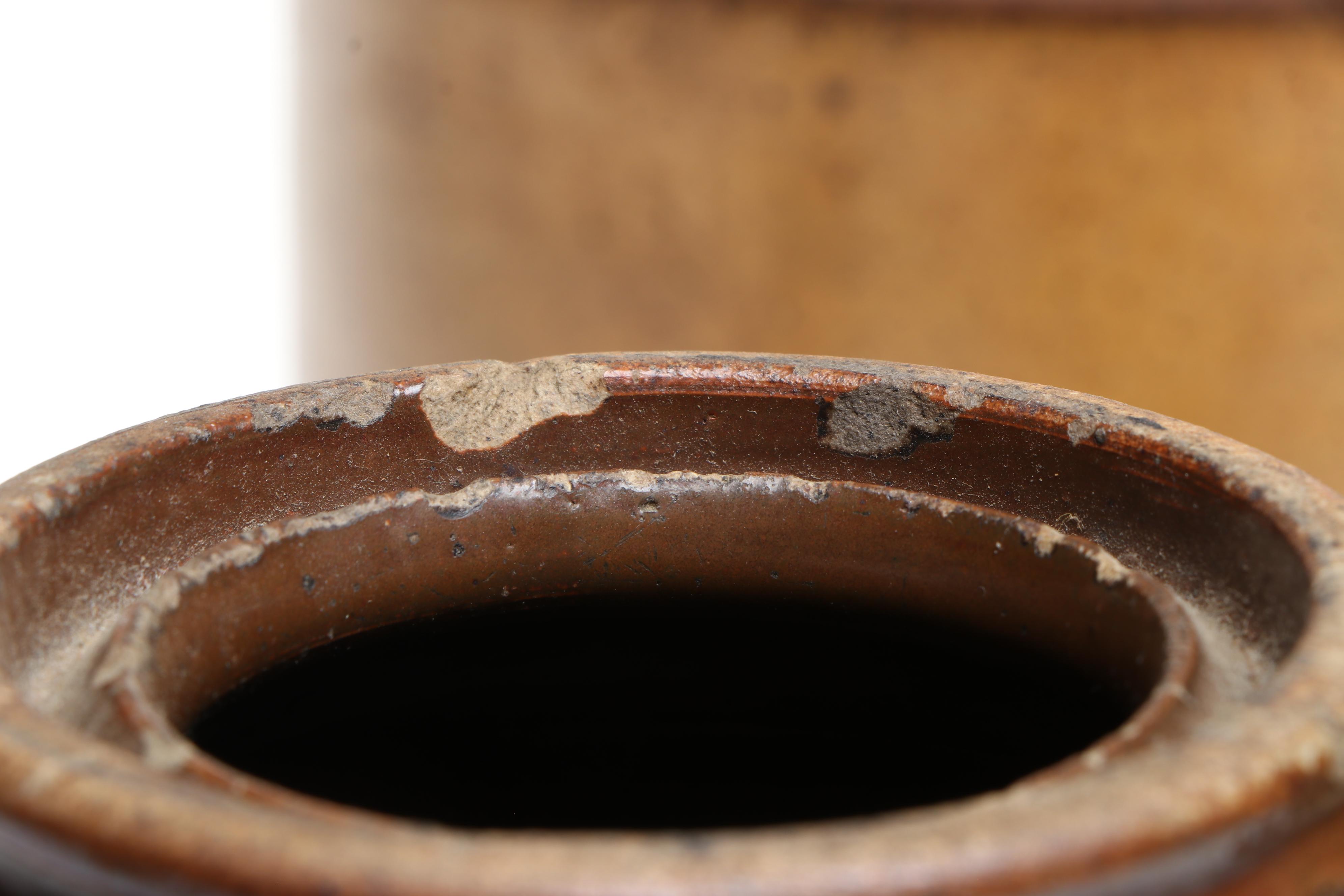 American Salt Glazed Stoneware Jug and Crocks, 19th Century