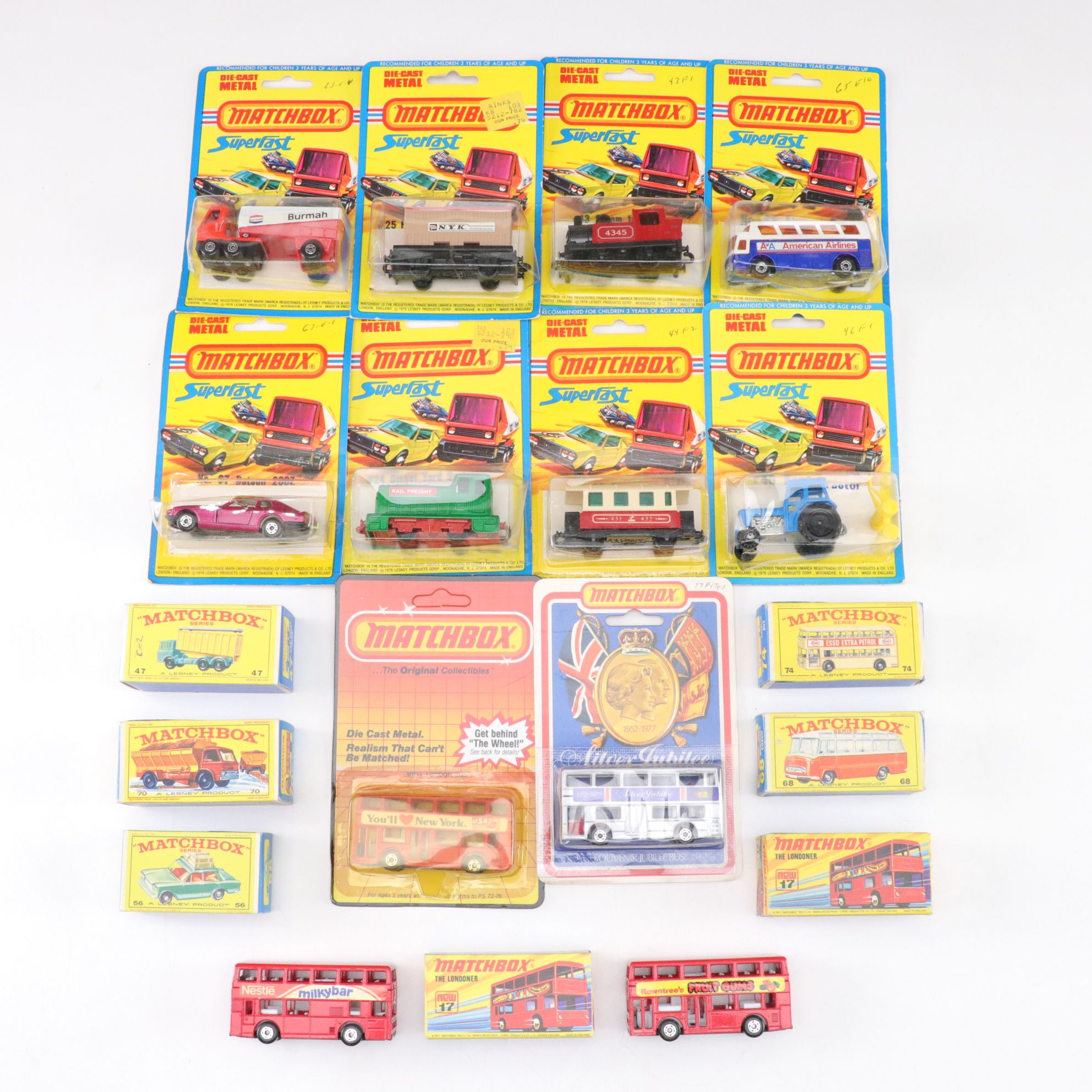 Matchbox Superfast Diecast Cars with Fiat 1500 & More, 1960-1980s
