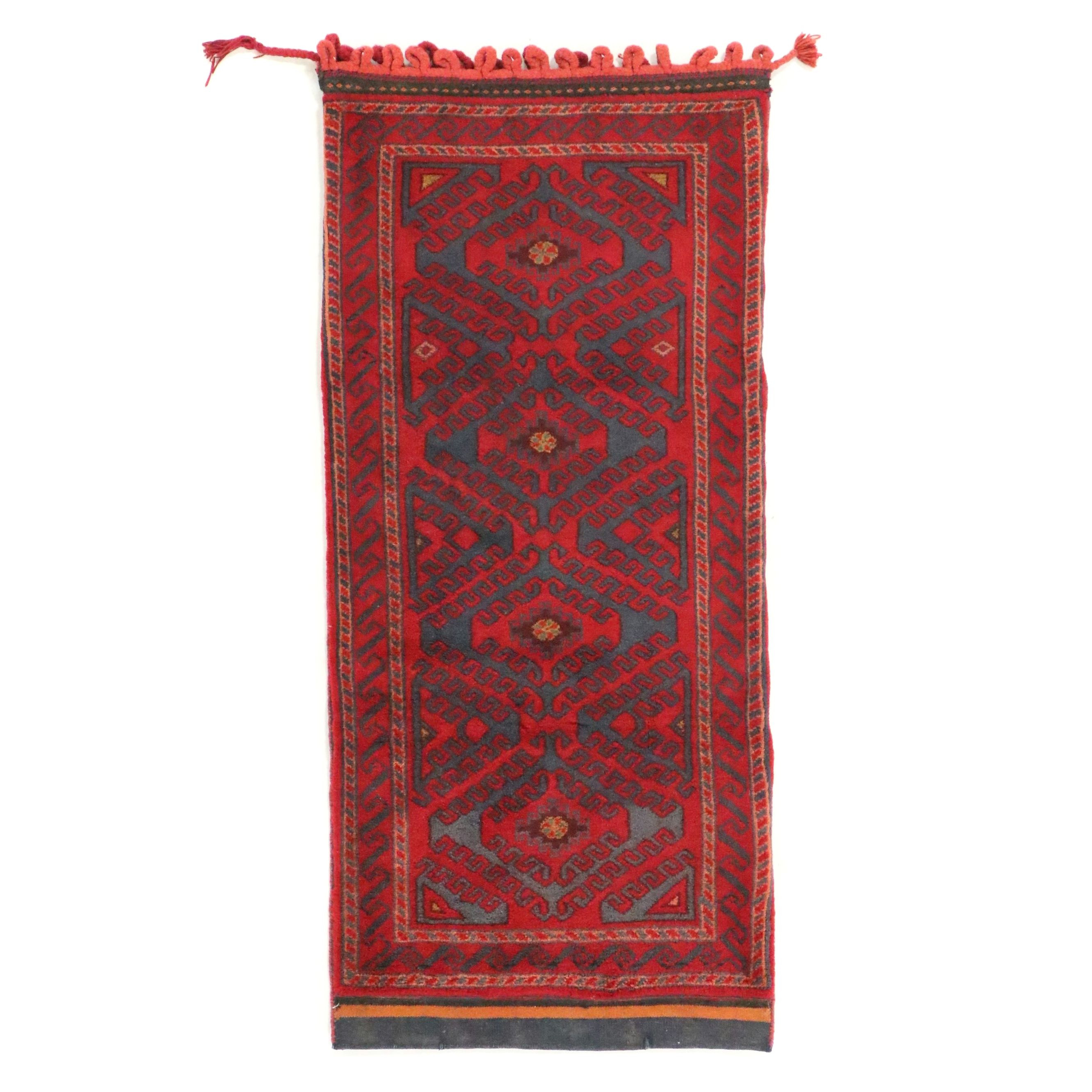 Hand-Knotted Afghan Baluch Saddle or Storage Bag