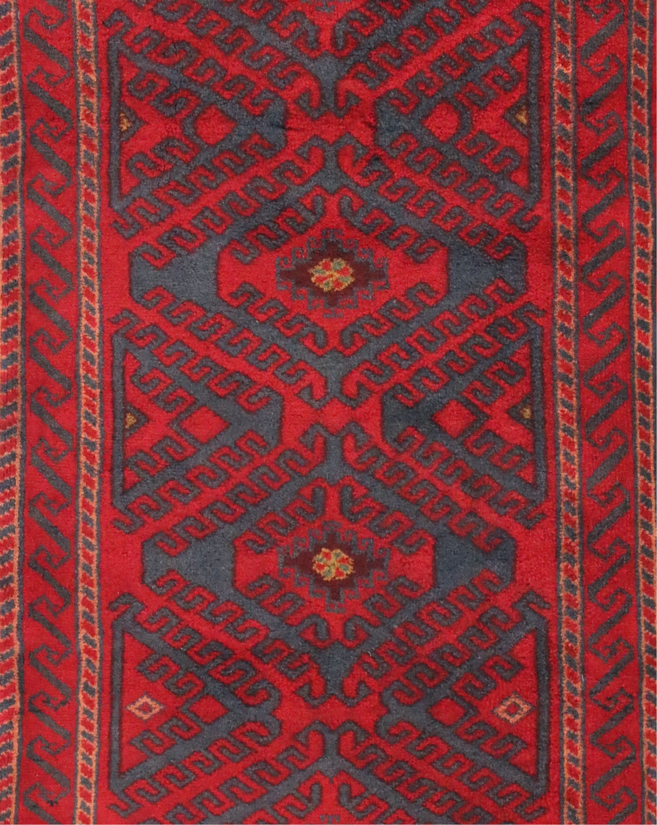 Hand-Knotted Afghan Baluch Saddle or Storage Bag