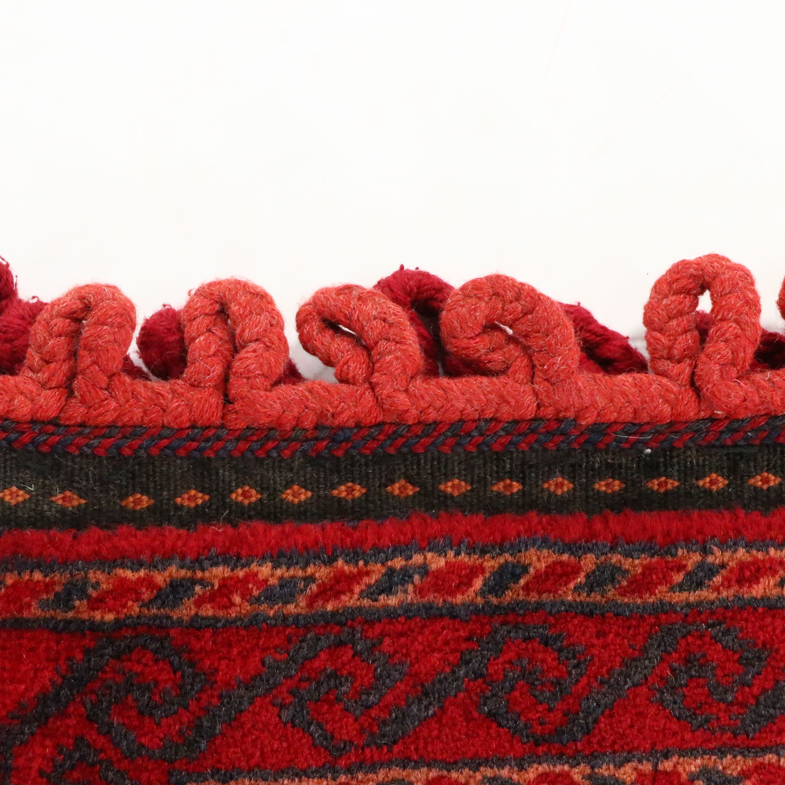 Hand-Knotted Afghan Baluch Saddle or Storage Bag