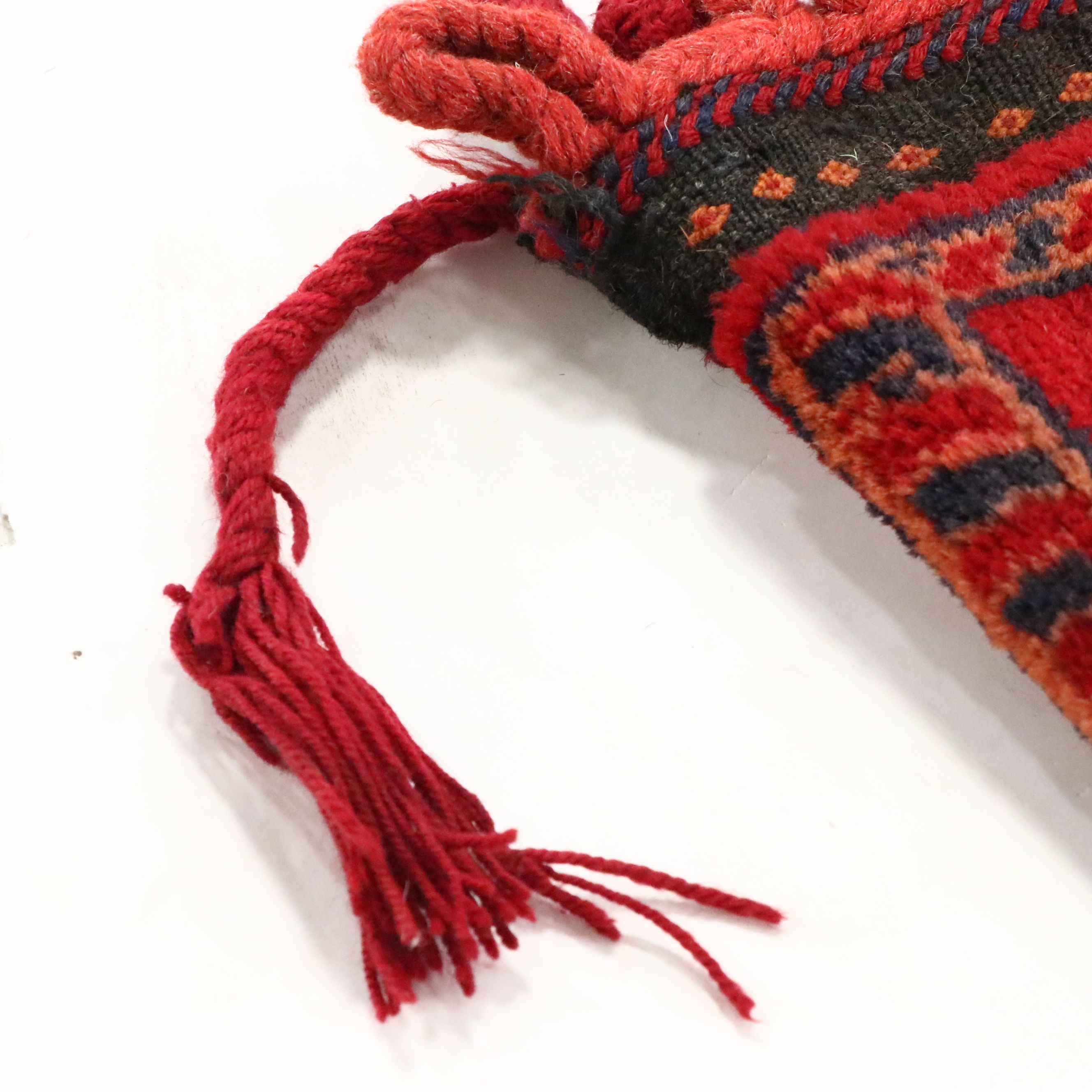 Hand-Knotted Afghan Baluch Saddle or Storage Bag