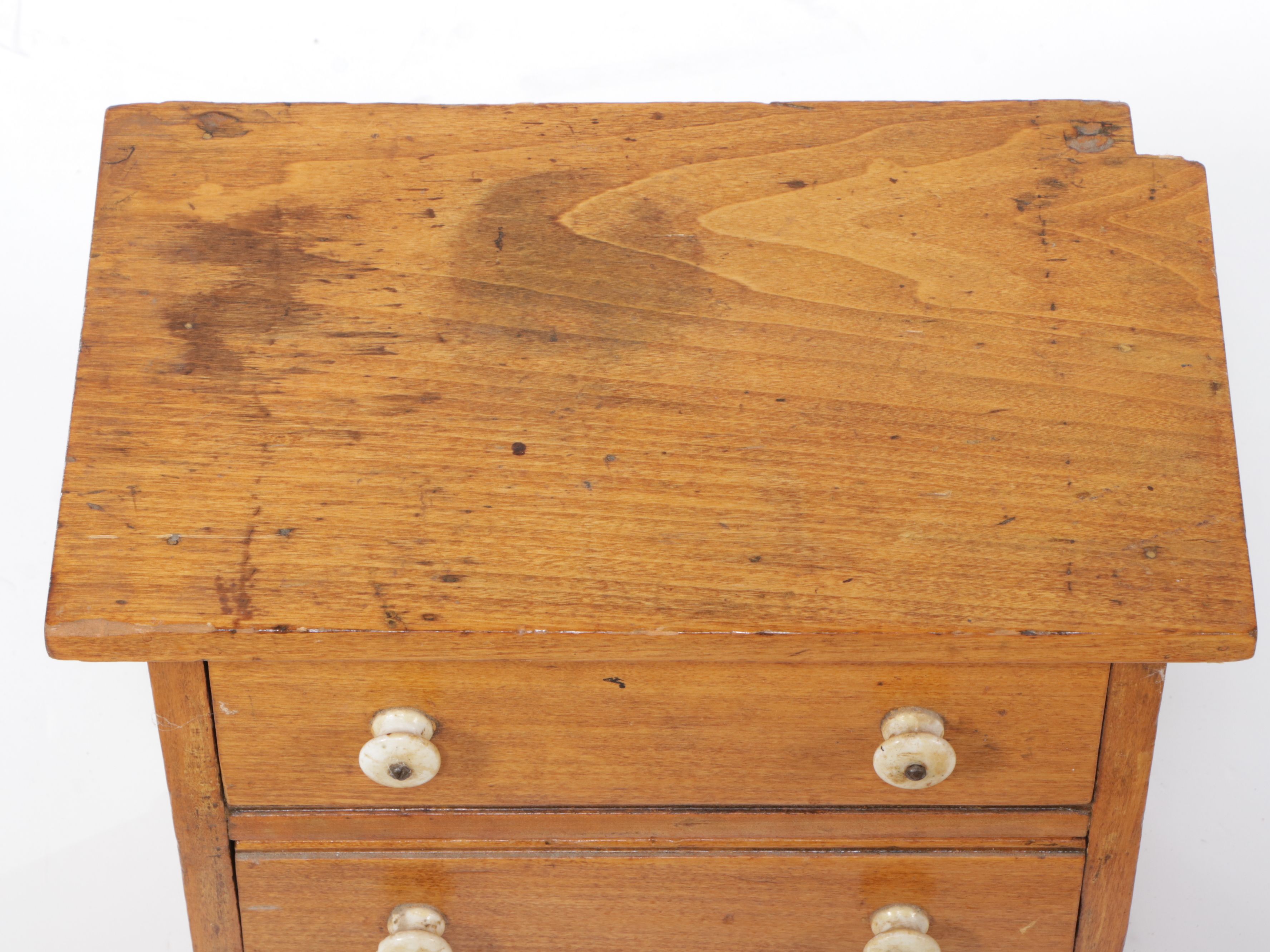 Antique Reclaimed Wood Three-Drawer Cabinet