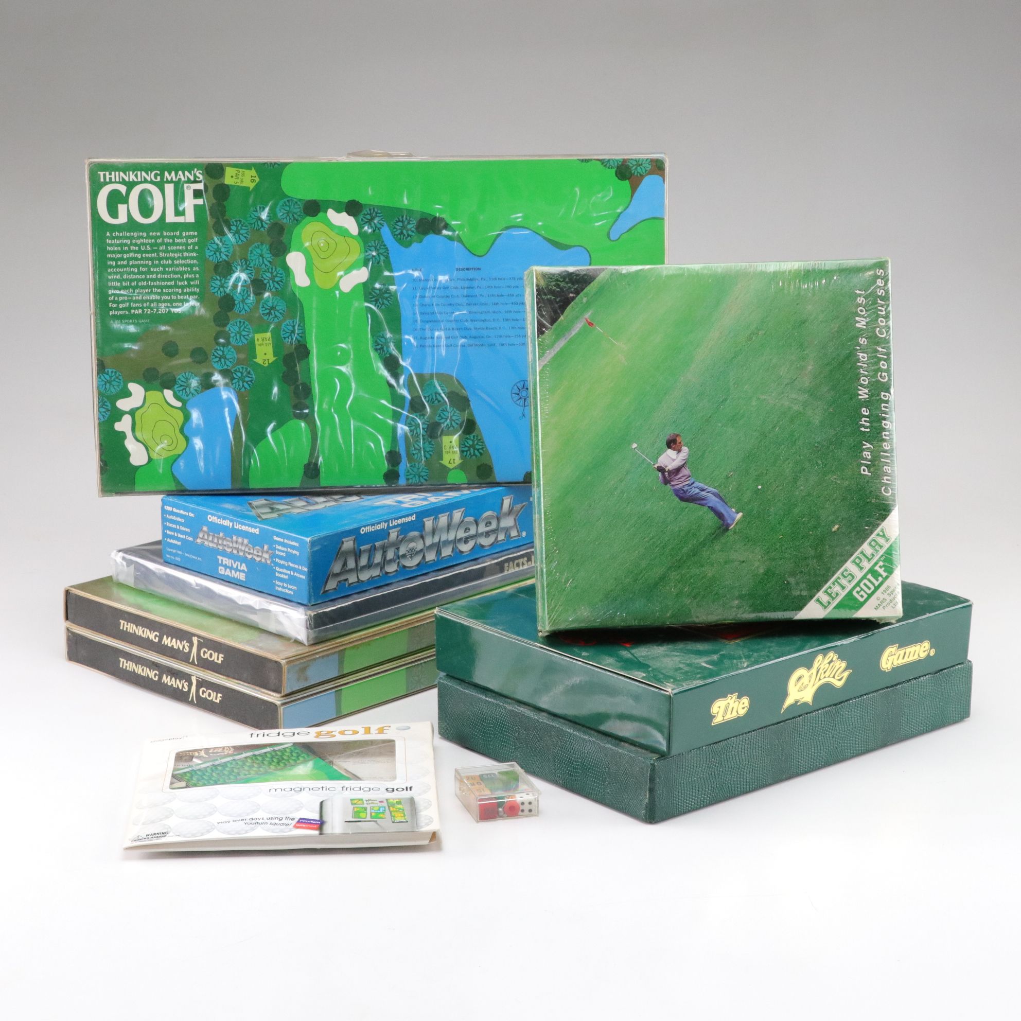 "Let's Play Golf" with "Thinking Man's Golf" and More Golf Board Games, 1980s