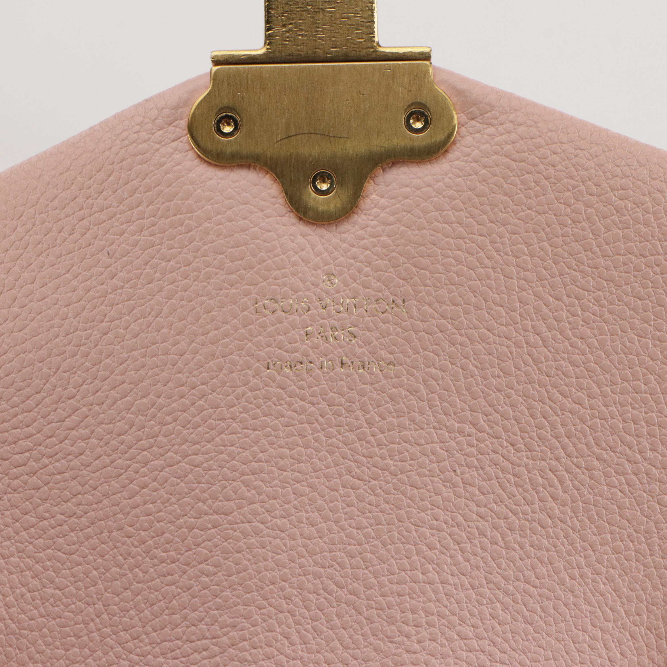 Louis Vuitton Clapton Backpack in Damier Ebene Canvas and Pink Leather, With Box