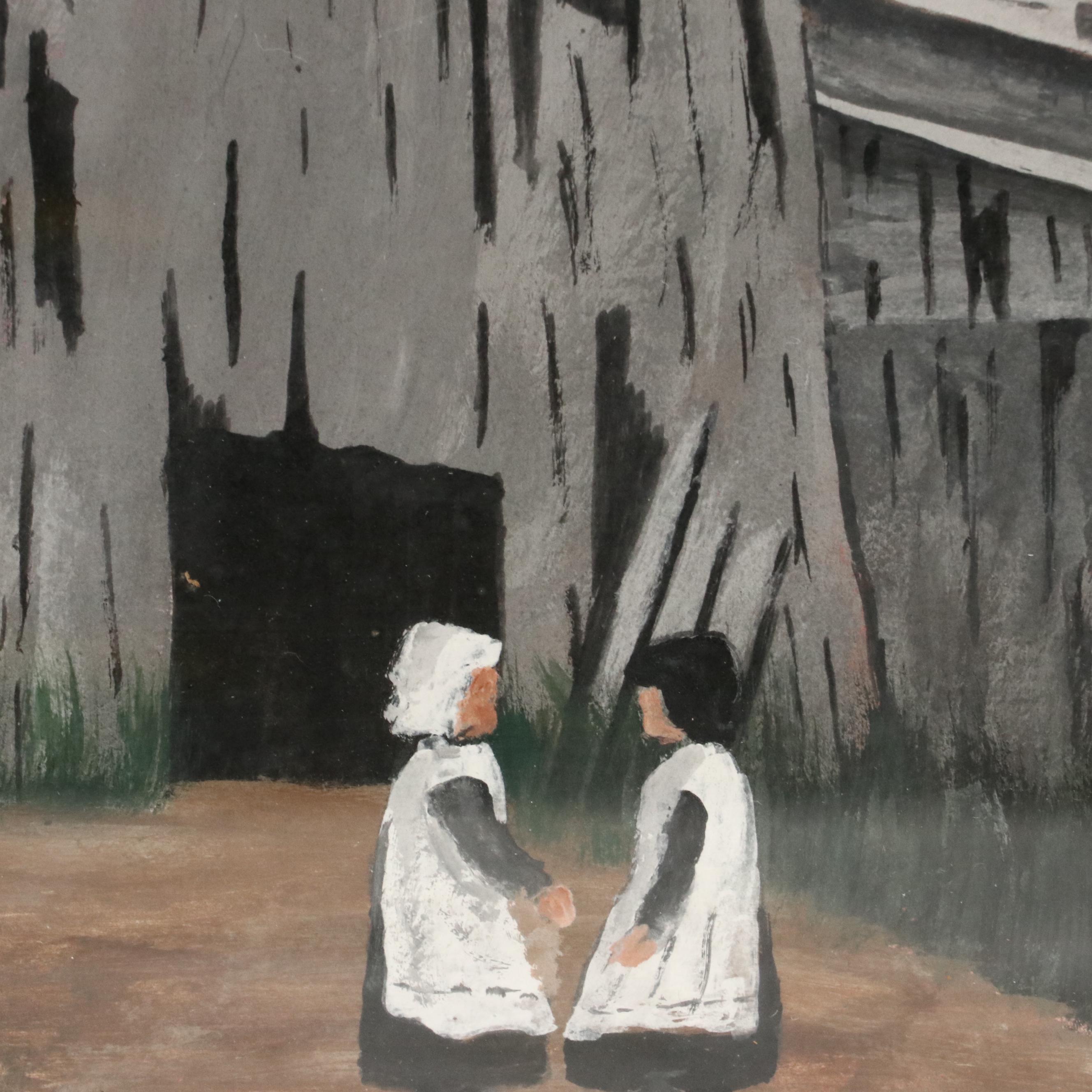 Richard Freking Folk Art Acrylic Painting