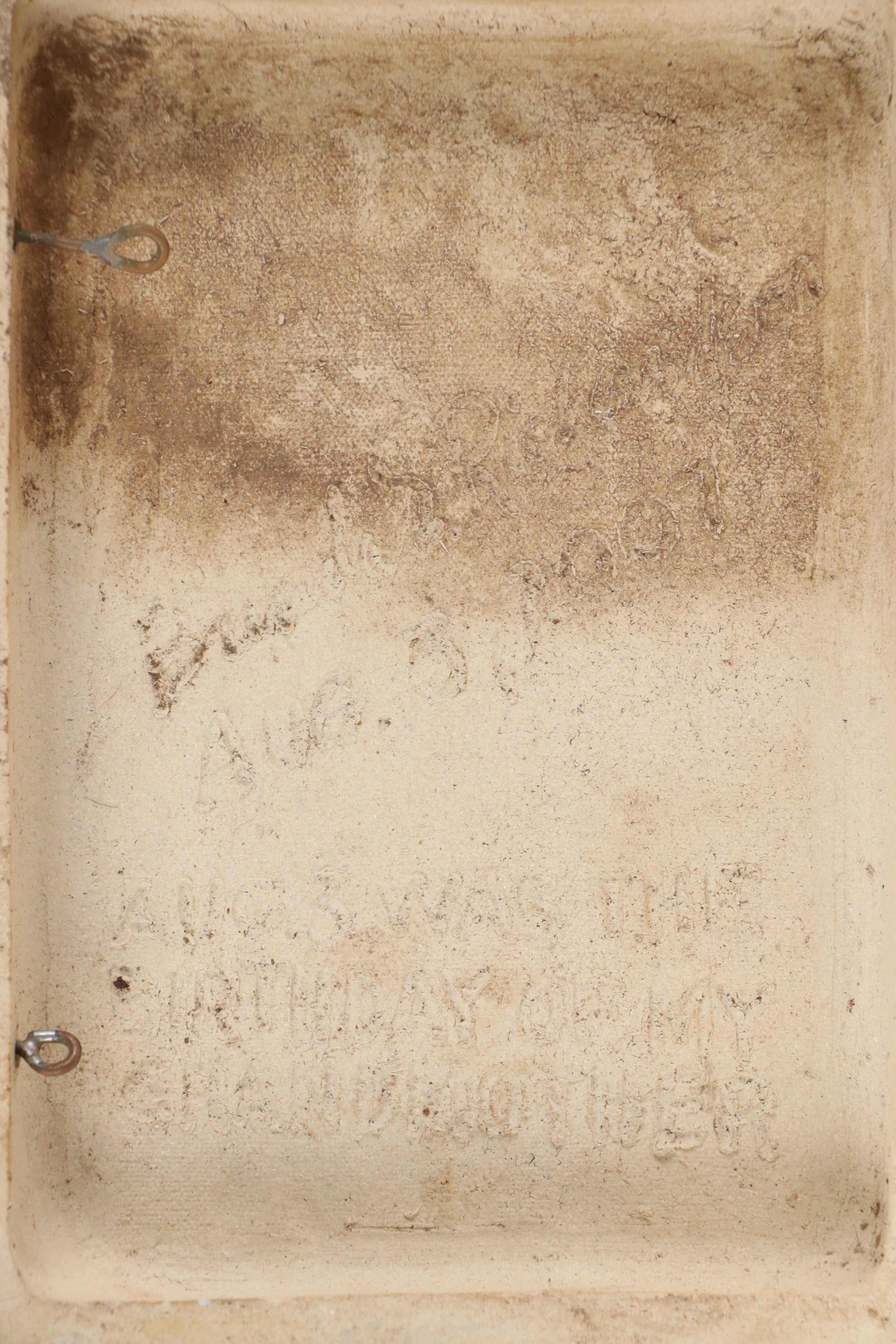 Brenda S. Richardson Bas Relief Ceramic Panel of Flowers in Vase, 2007