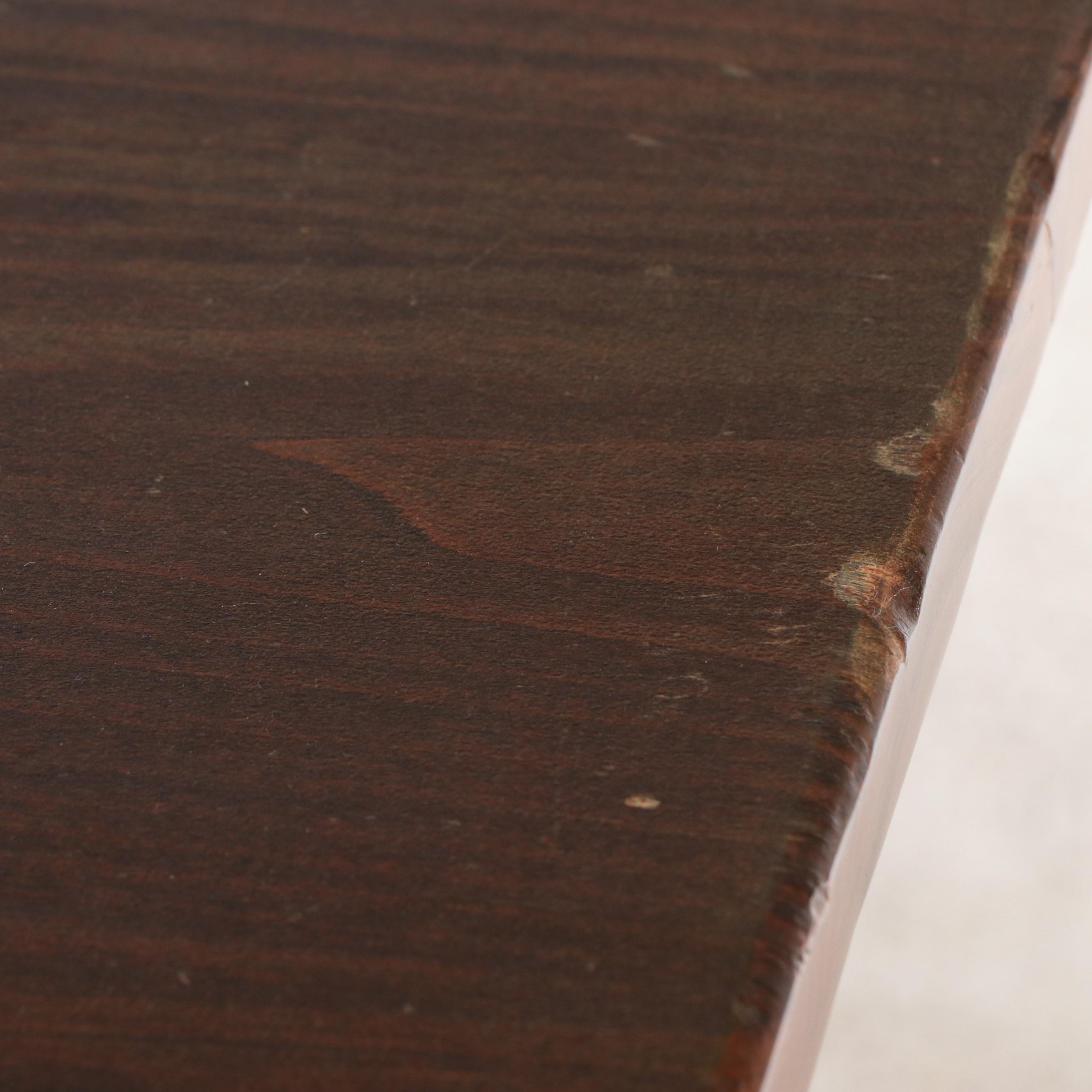 David T. Smith Shaker Style Mahogany Two-Drawer Desk