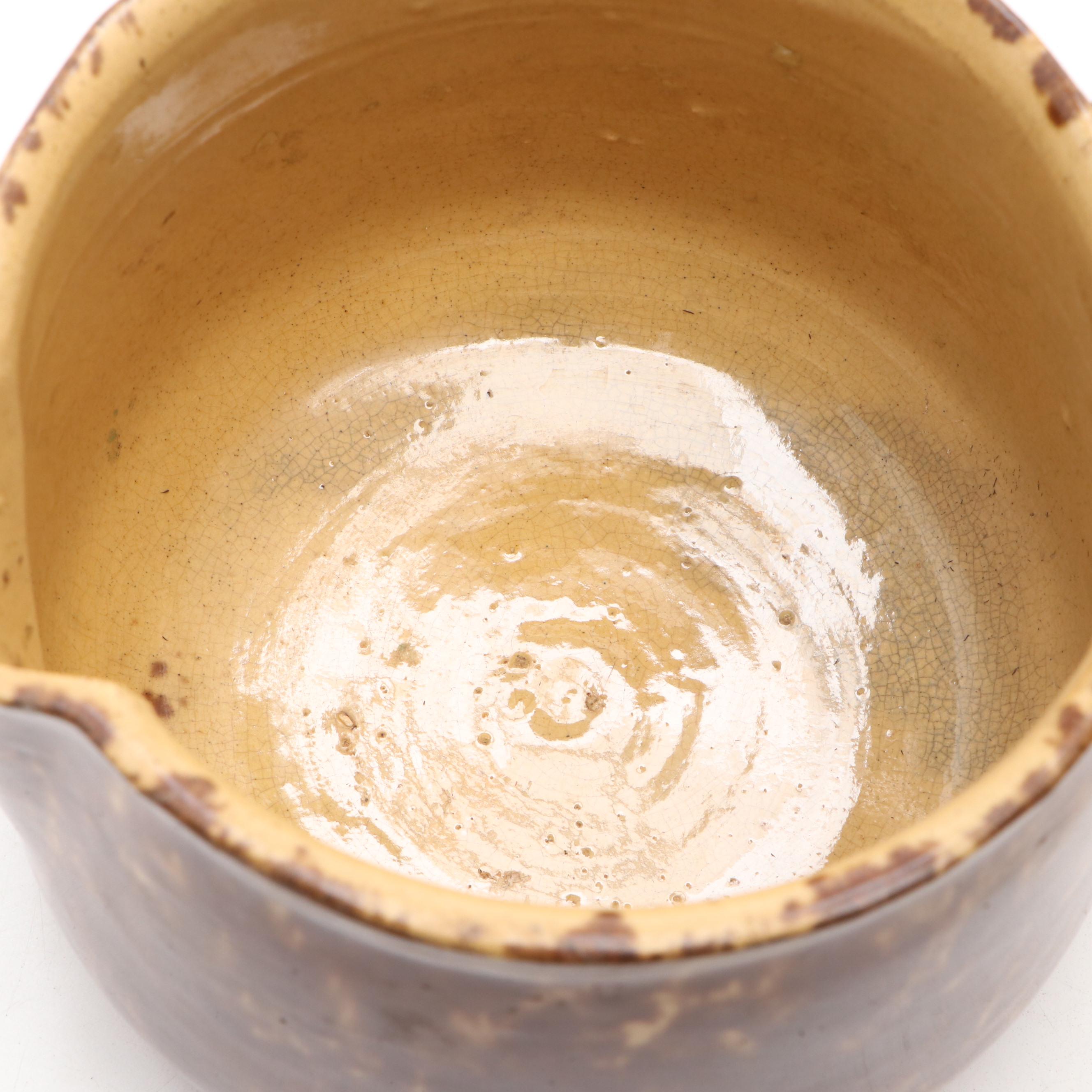 Bennington Style Bean Pot with Rockingham Glazed Ceramic Biscuit Jars and More