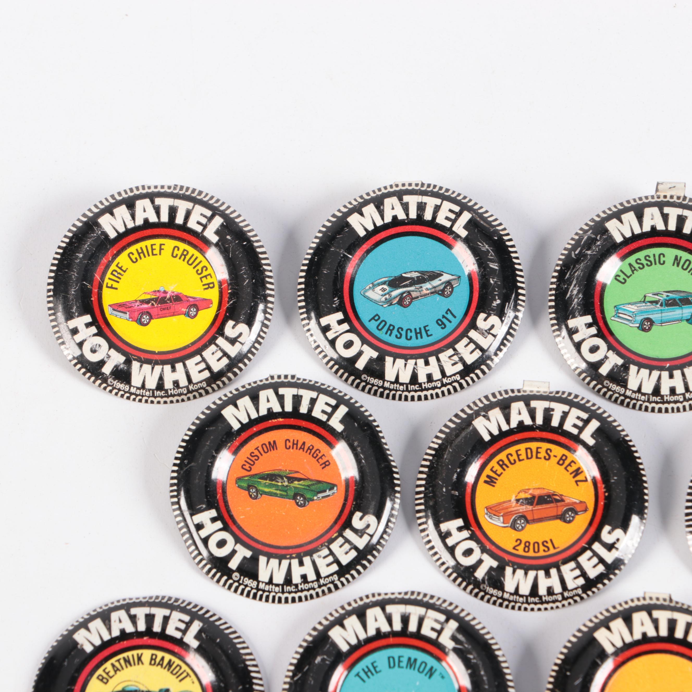 Hot Wheels "Porsche 917," "Beatnik Bandit" and More Redline Buttons, 1967–1969