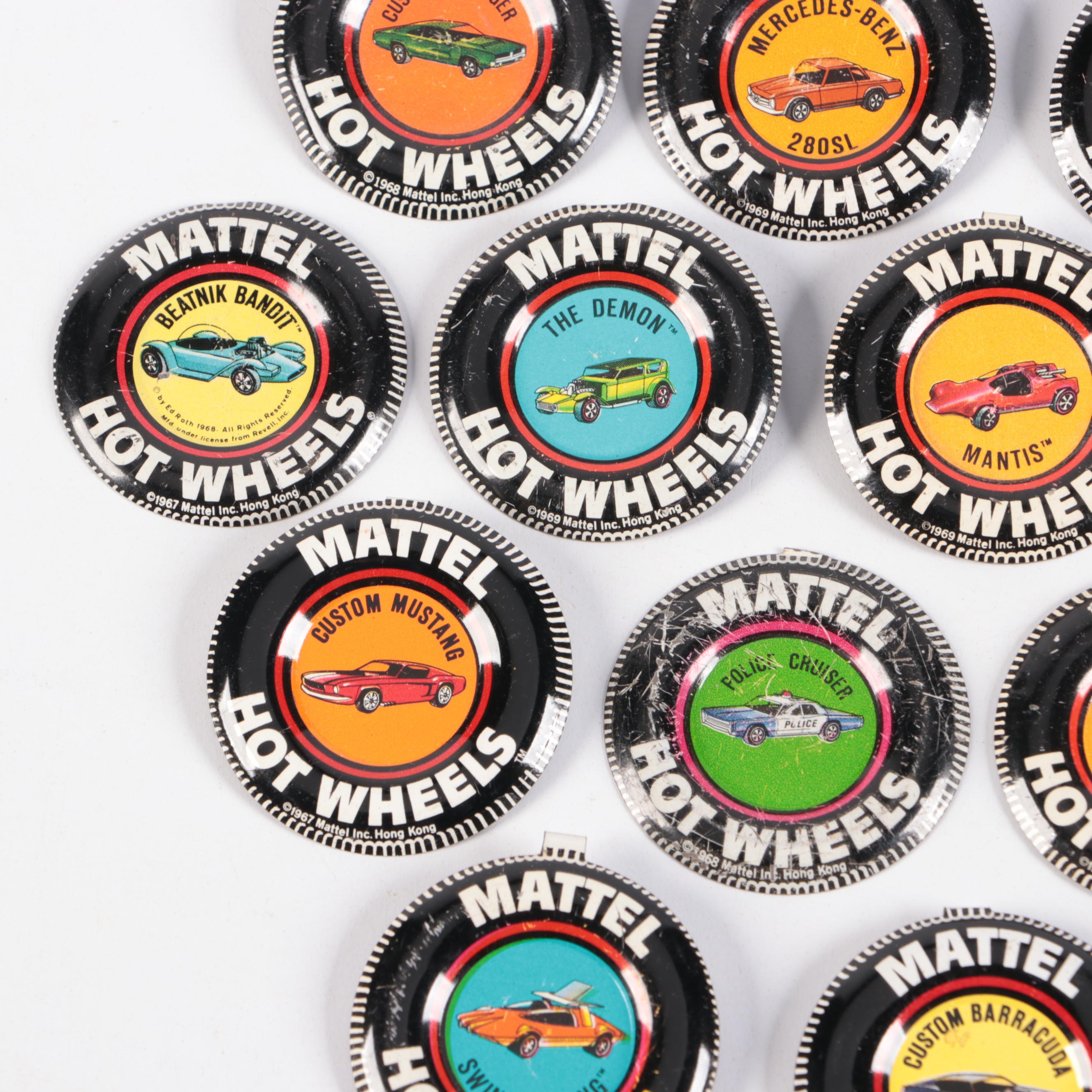 Hot Wheels "Porsche 917," "Beatnik Bandit" and More Redline Buttons, 1967–1969