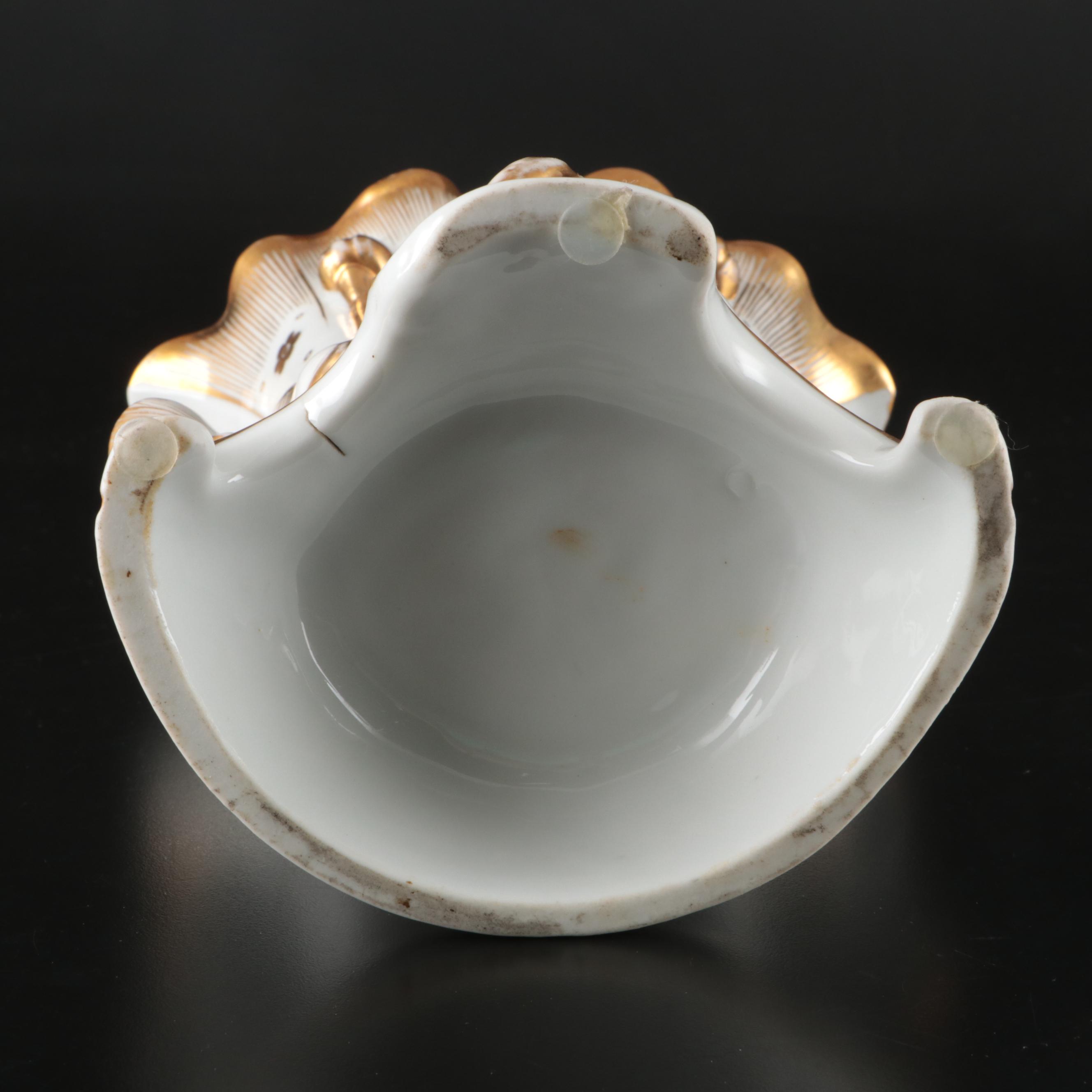 Rococo Style Floral Porcelain Vases