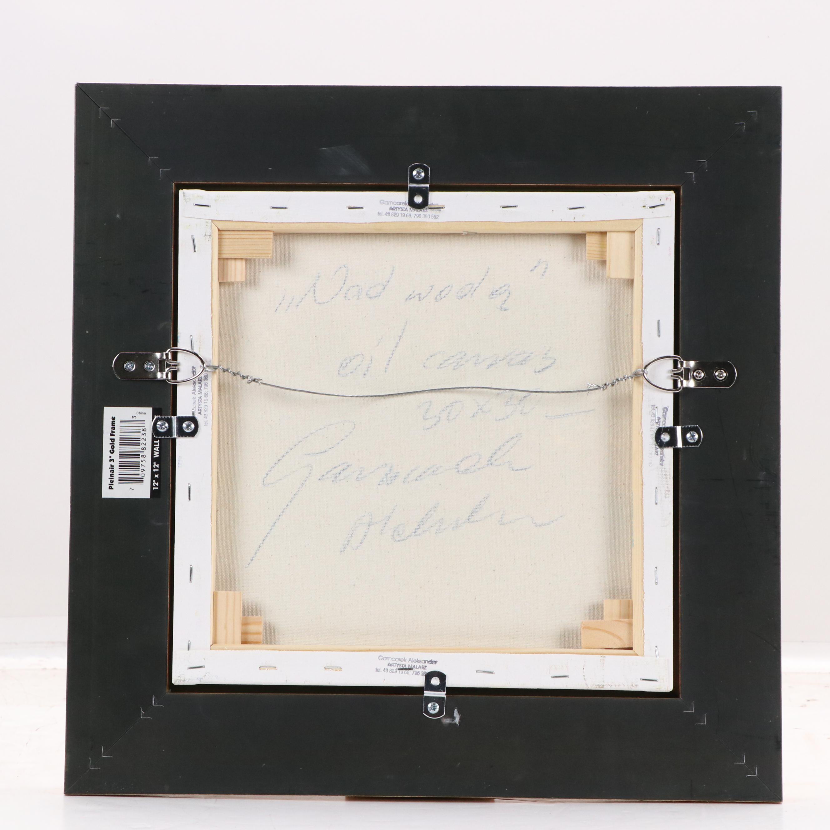 Garncarek Aleksander Pond Landscape Oil Painting, 2025