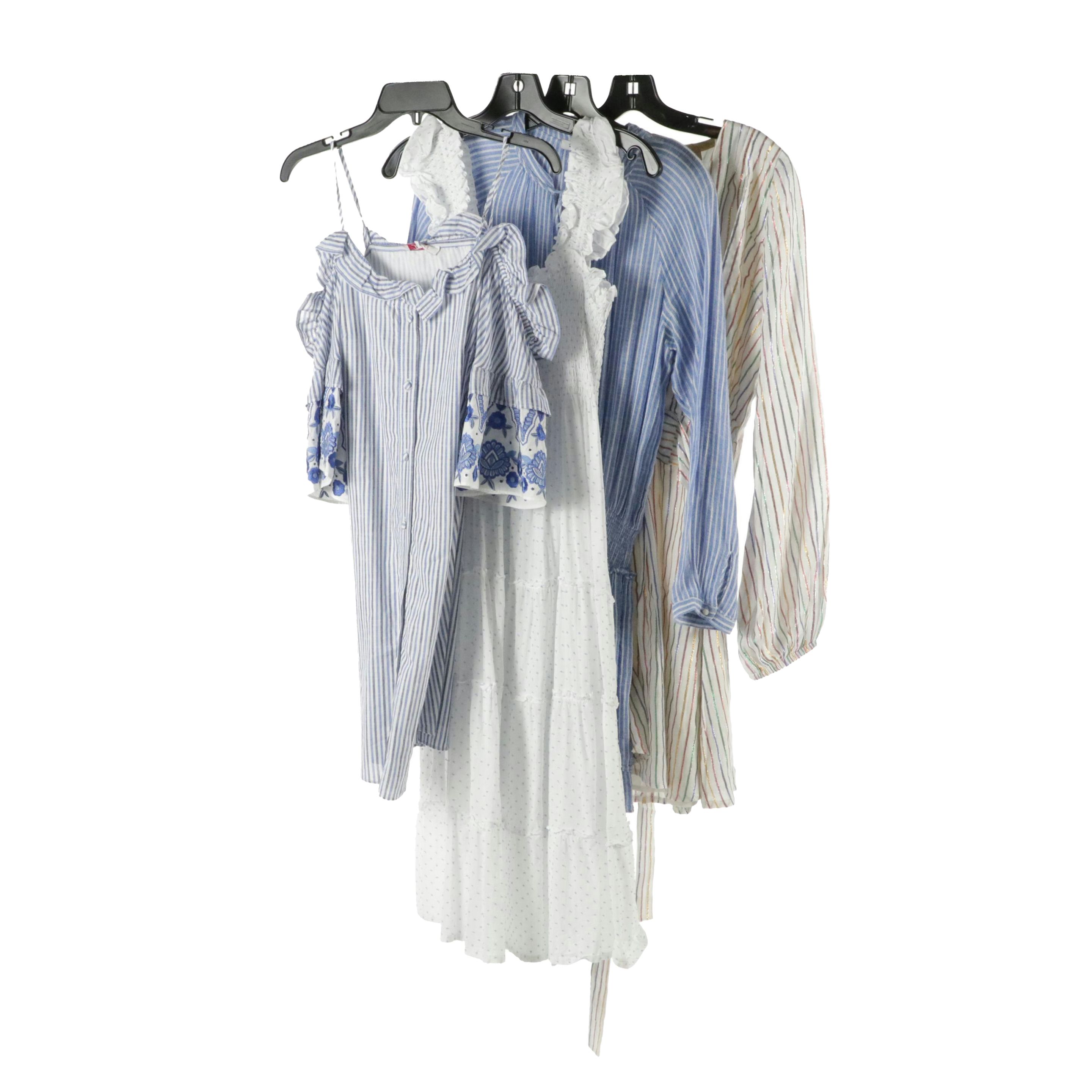 Parker Striped Ruffle Sleeve Mini Dress, Rails Linen Dress, and More Dresses